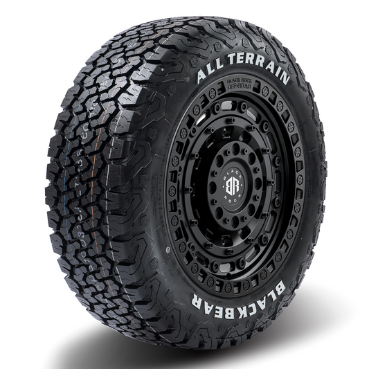 17x9 Black Rock Military WHEEL & TYRE PACKAGE (set of 4)