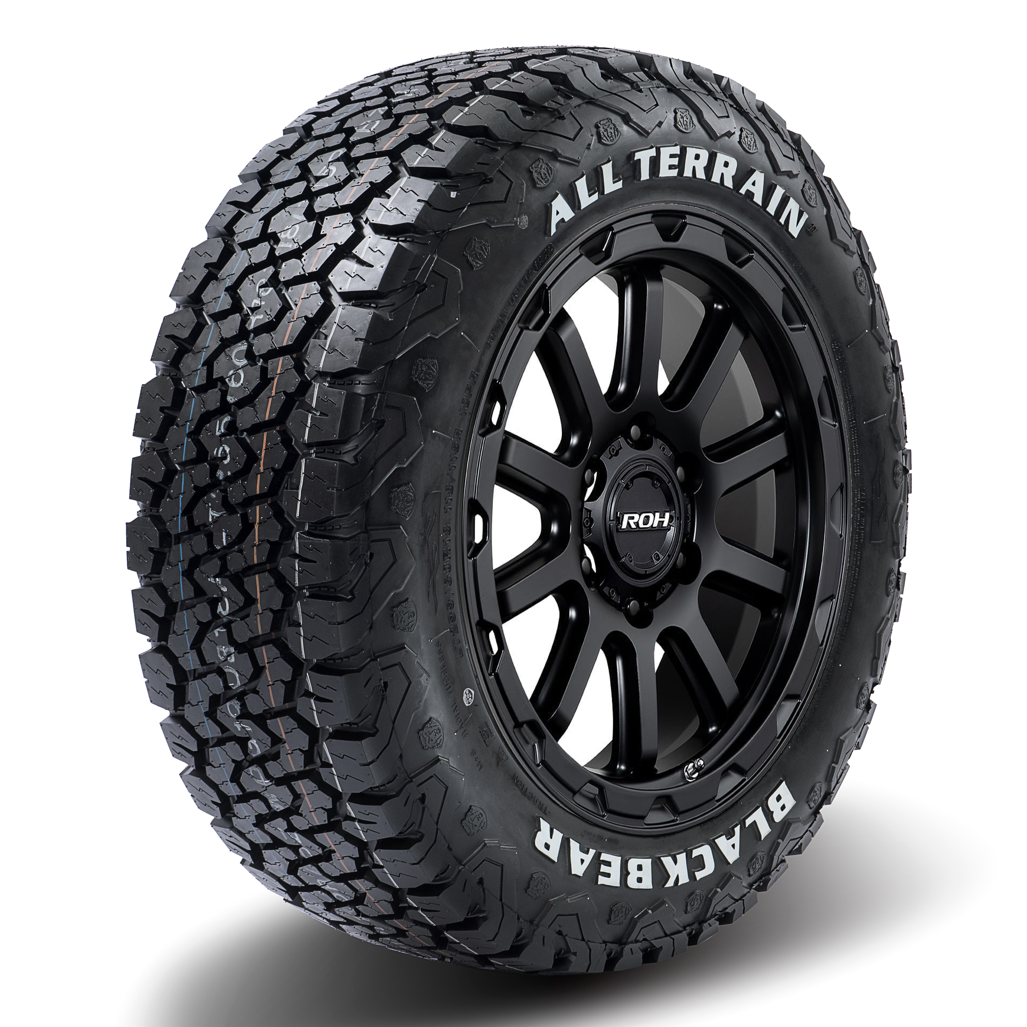 ROH Onyx Matt Black WHEEL & TYRE PACKAGE (set of 4)