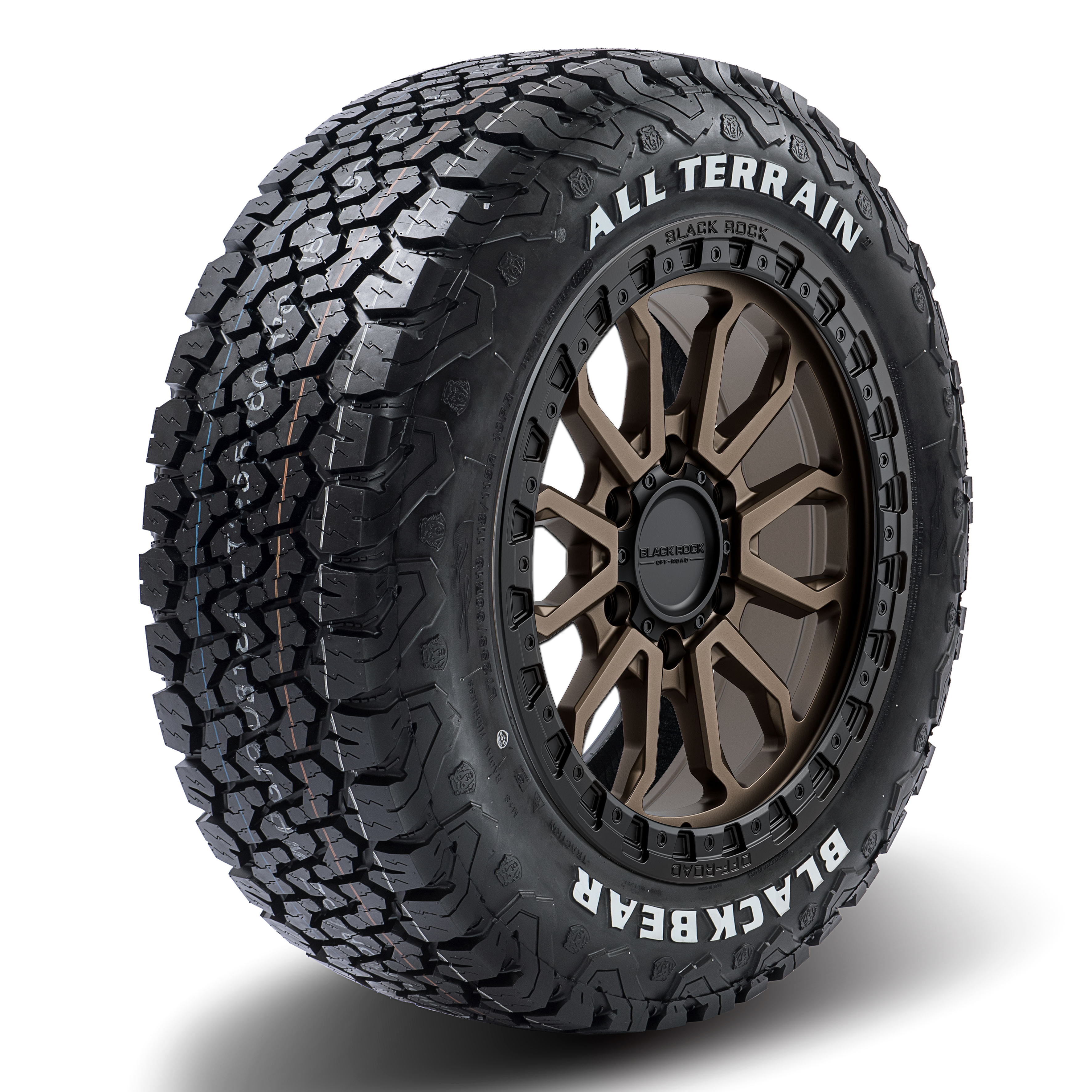 Black Rock Cobra Dark Bronze Black Ring 17X9 6X139.7 WHEEL & TYRE PACKAGE