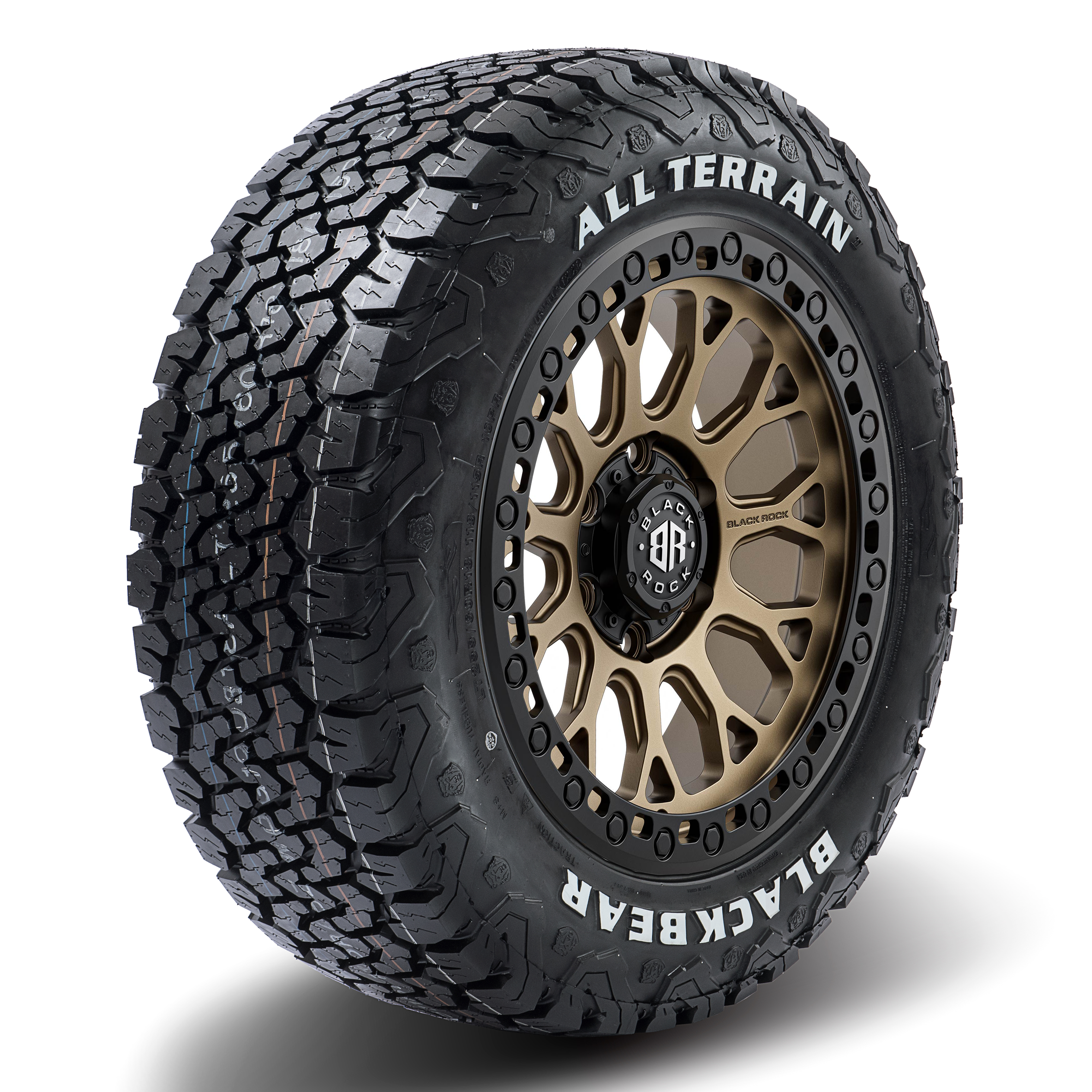 Black Rock Spider Dark Bronze Black Ring 17X9 6X139.7 +12 WHEEL & TYRE PACKAGE