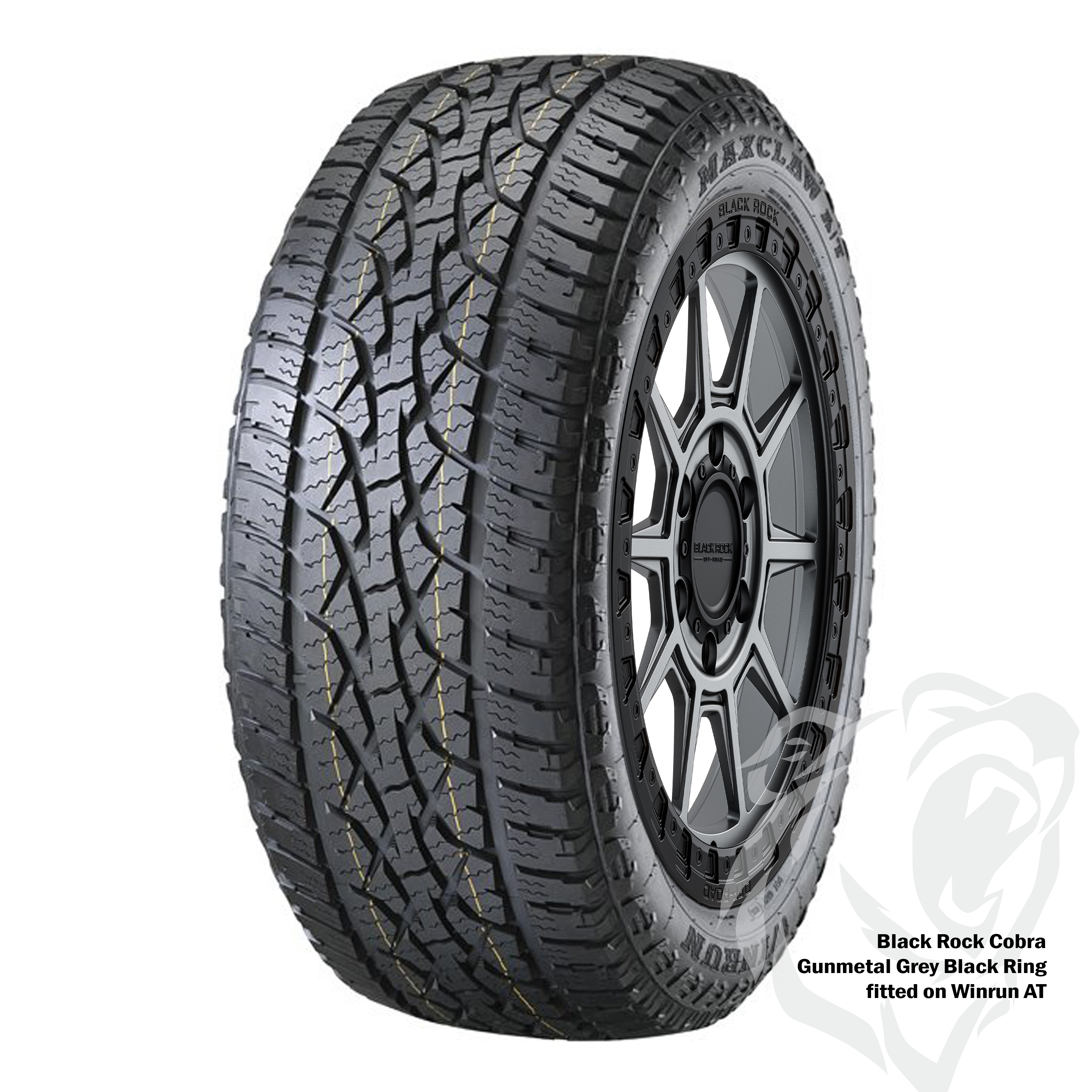 Black Rock Gunner Gunmetal Grey Black Ring 17X9 6X139.7 +20 or +25 WHEEL & TYRE PACKAGE