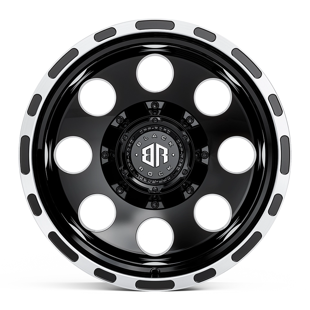 Black Rock Lightning Gloss Black Machined Lip