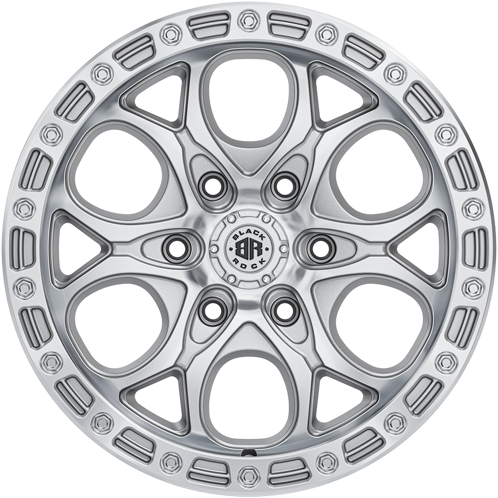 Black Rock Bolt Silver Machined