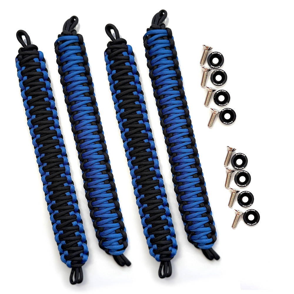 Blue & Black Paracord Grab Handles