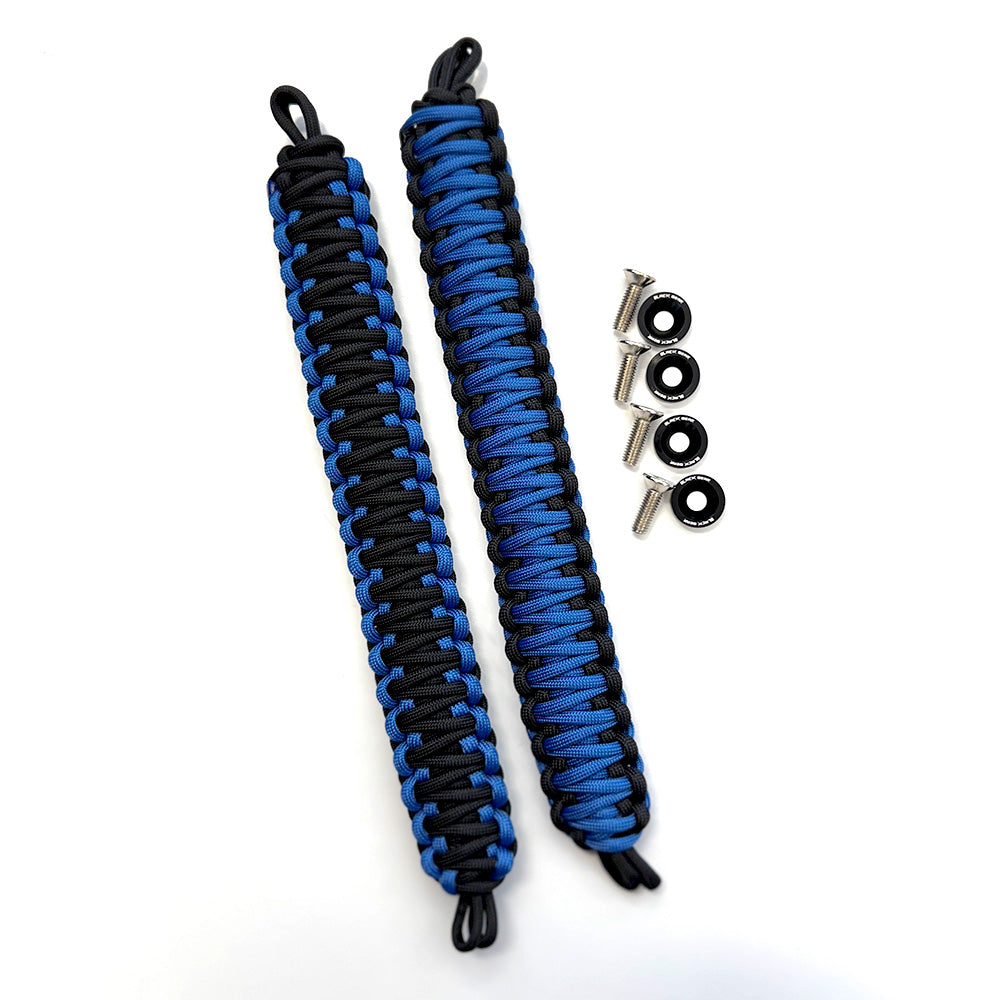 Blue & Black Paracord Grab Handles