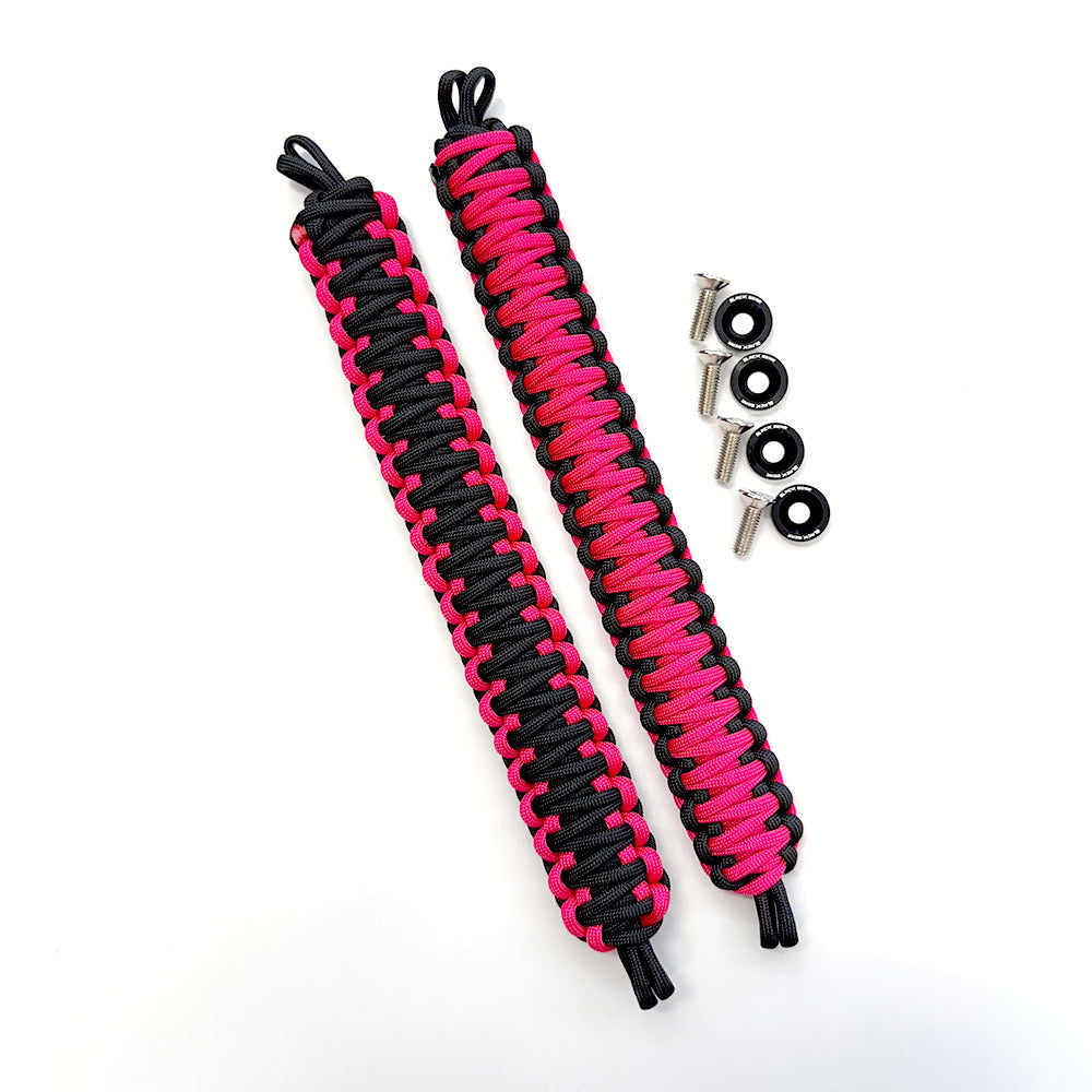 Pink & Black Paracord Grab Handles