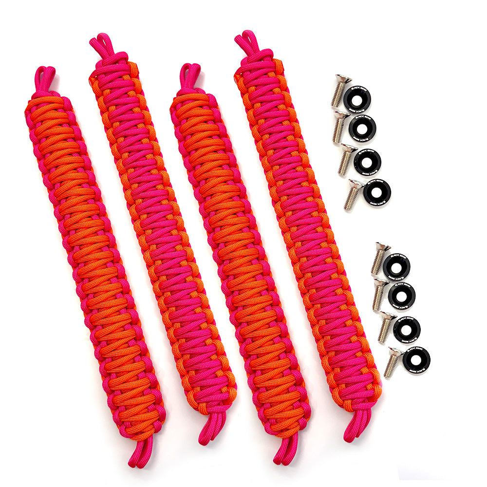 Orange & Pink Paracord Grab Handles