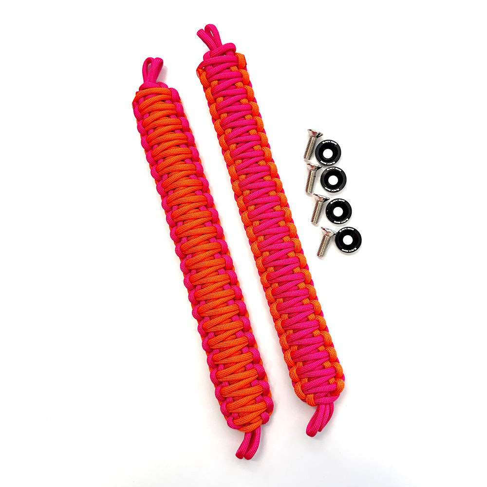 Orange & Pink Paracord Grab Handles