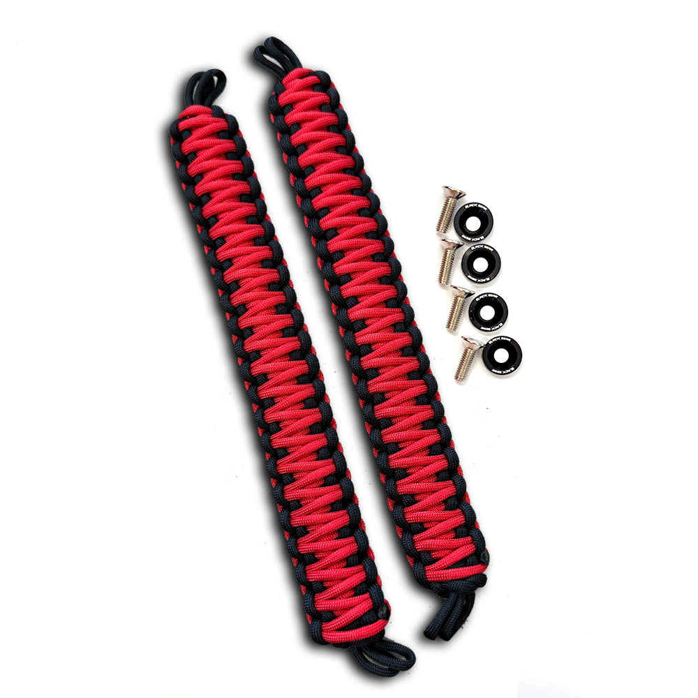 Red & Black Paracord Grab Handles
