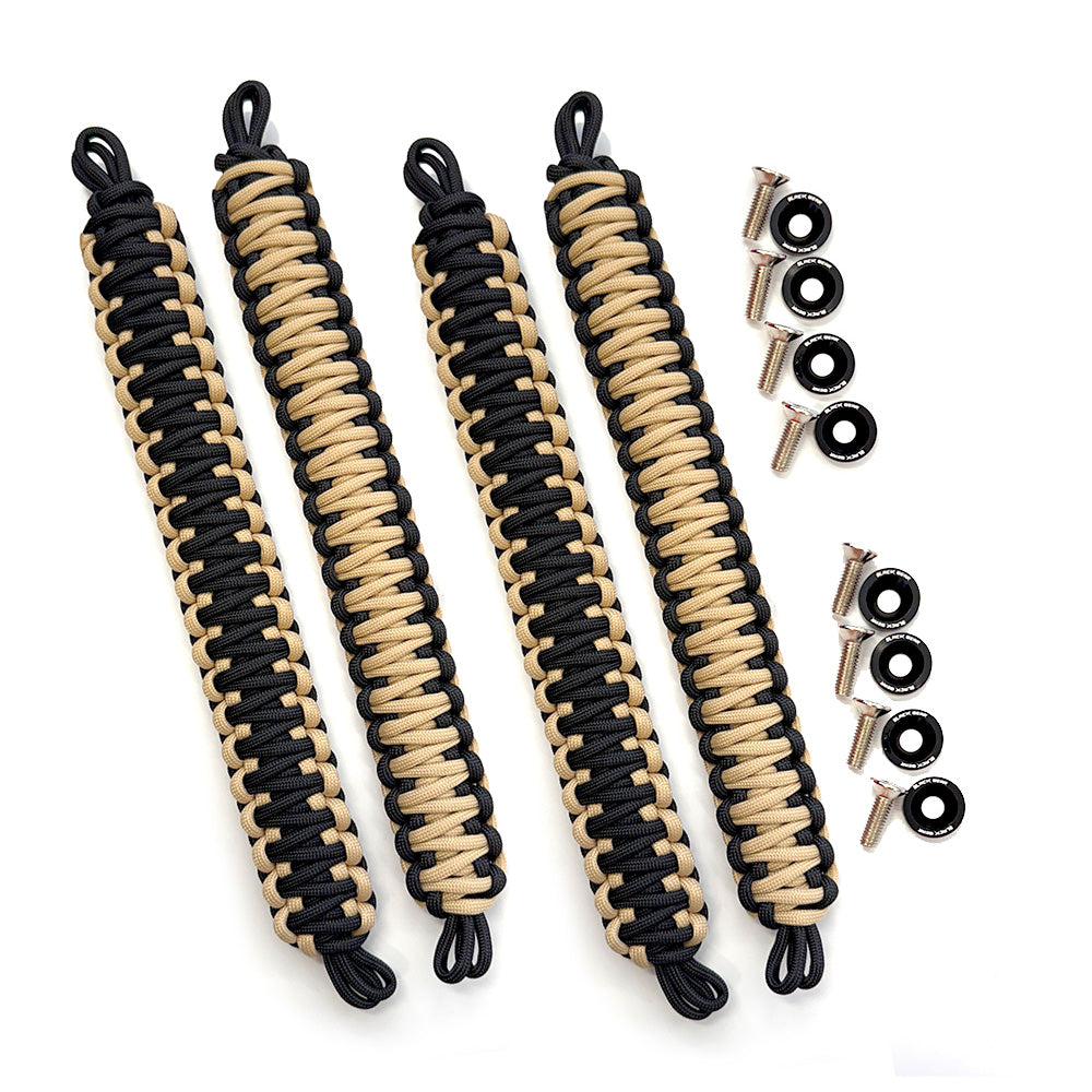 Sandy & Black Paracord Grab Handles