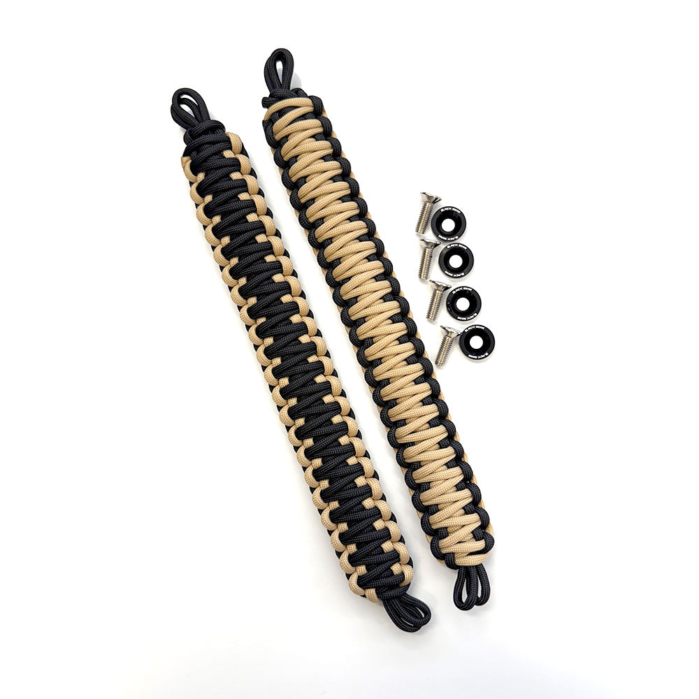 Sandy & Black Paracord Grab Handles
