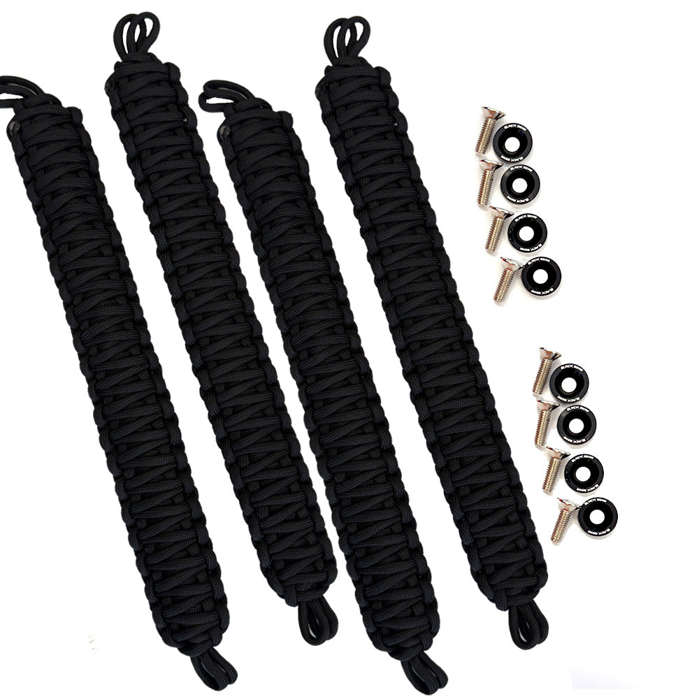Black & Black Paracord Grab Handles *NEW*