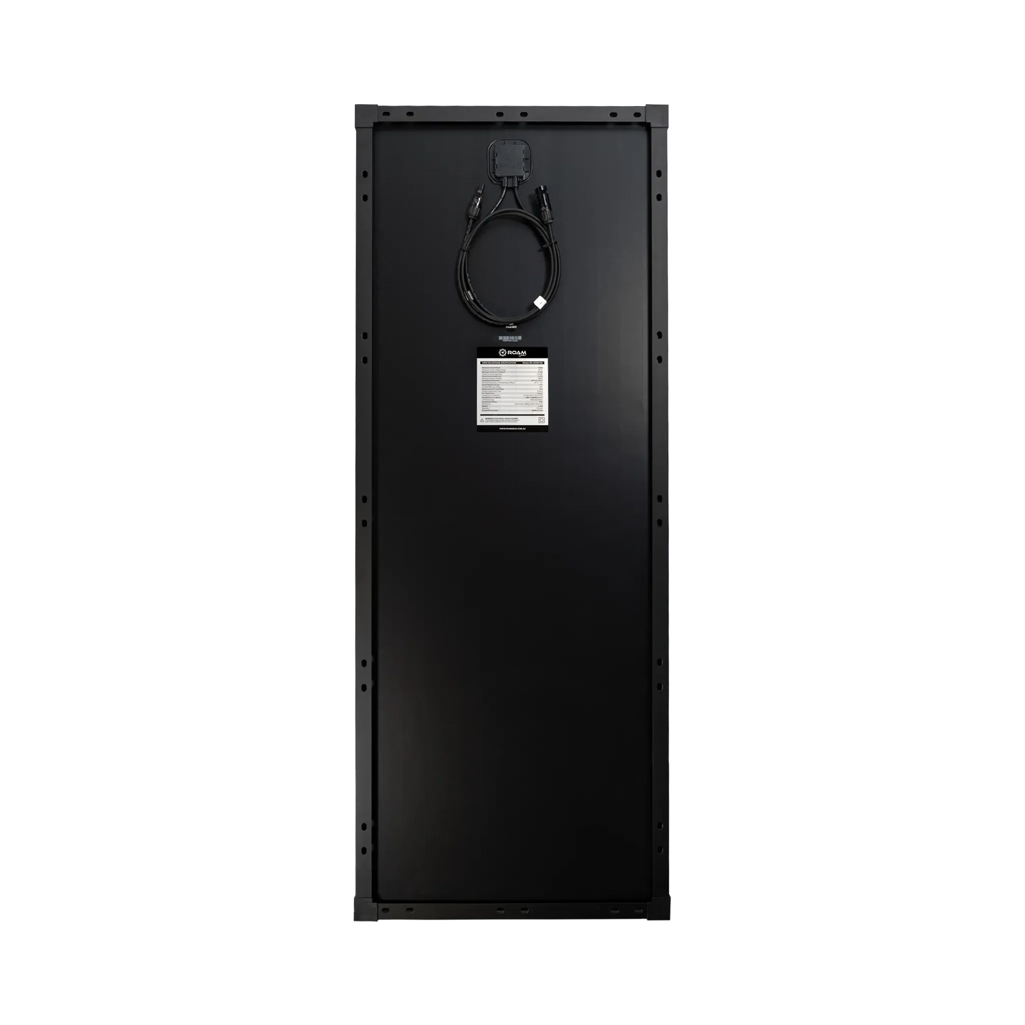 Roam Gear 100W 12V Slimline Black Glass Solar Panel (20mm Frame)