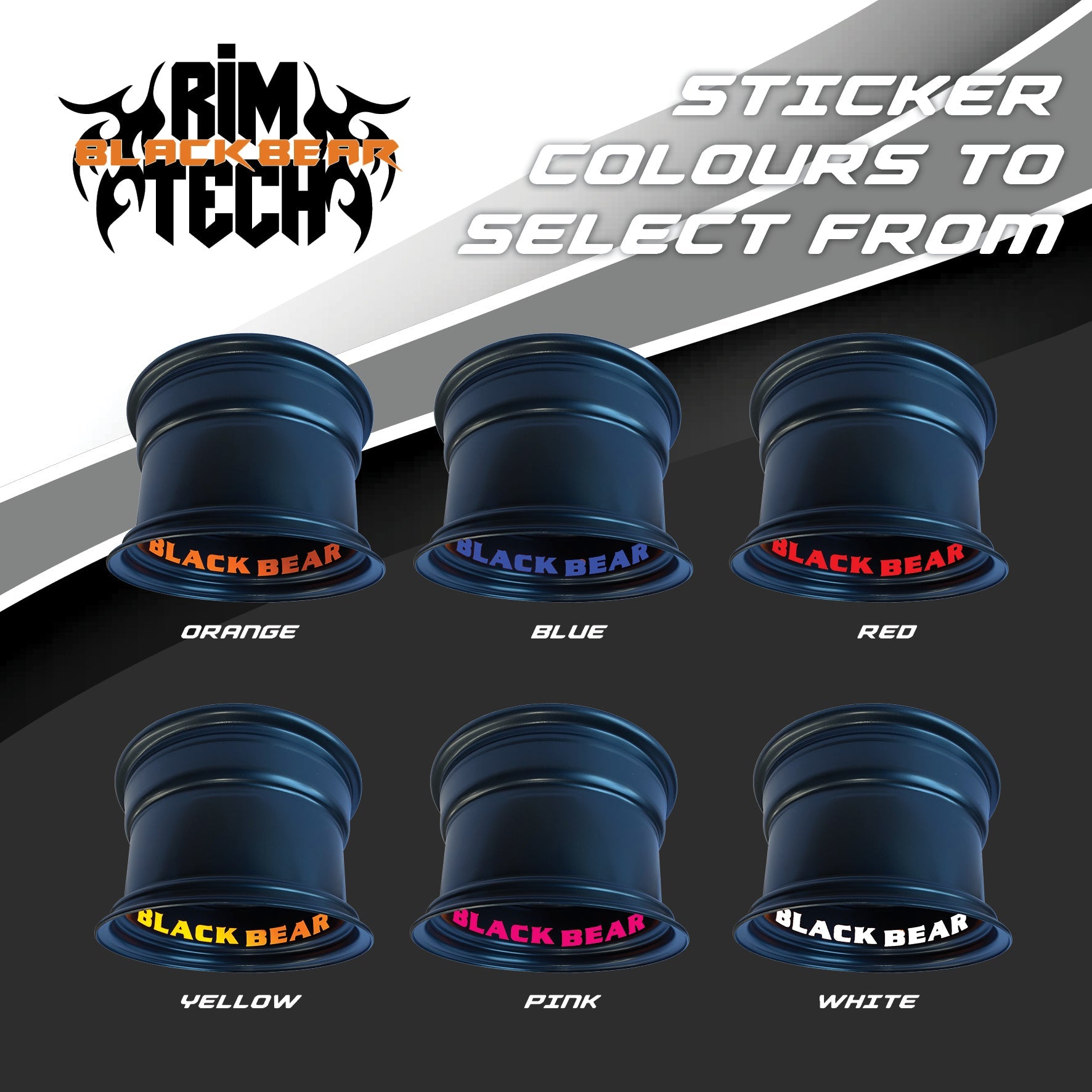 Black Bear 16" Rim Tech | 618SF | Imitation Beadlock | Satin Black