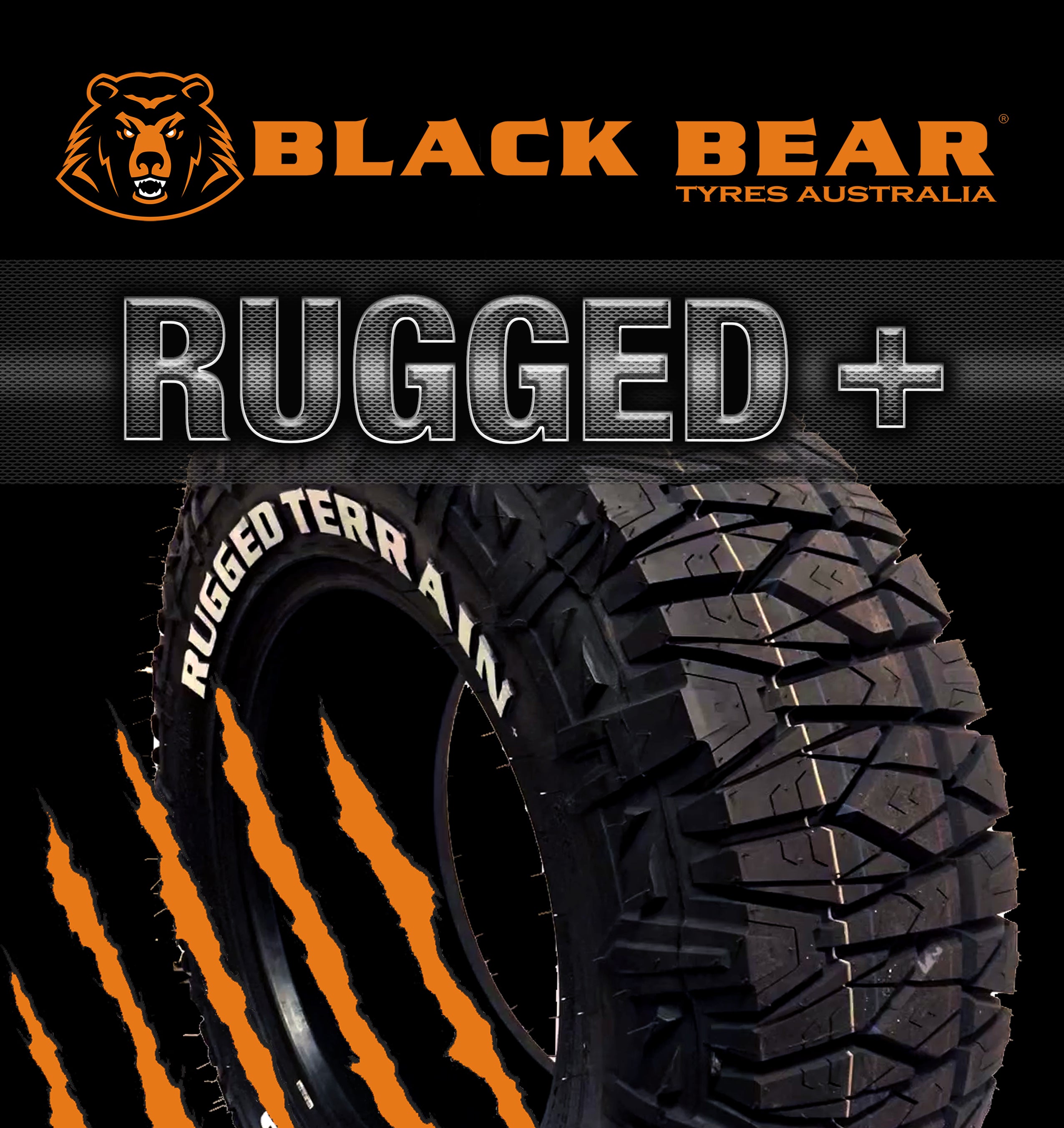 265/65R18LT 122/119Q Black Bear Tyres Rugged Terrain PLUS