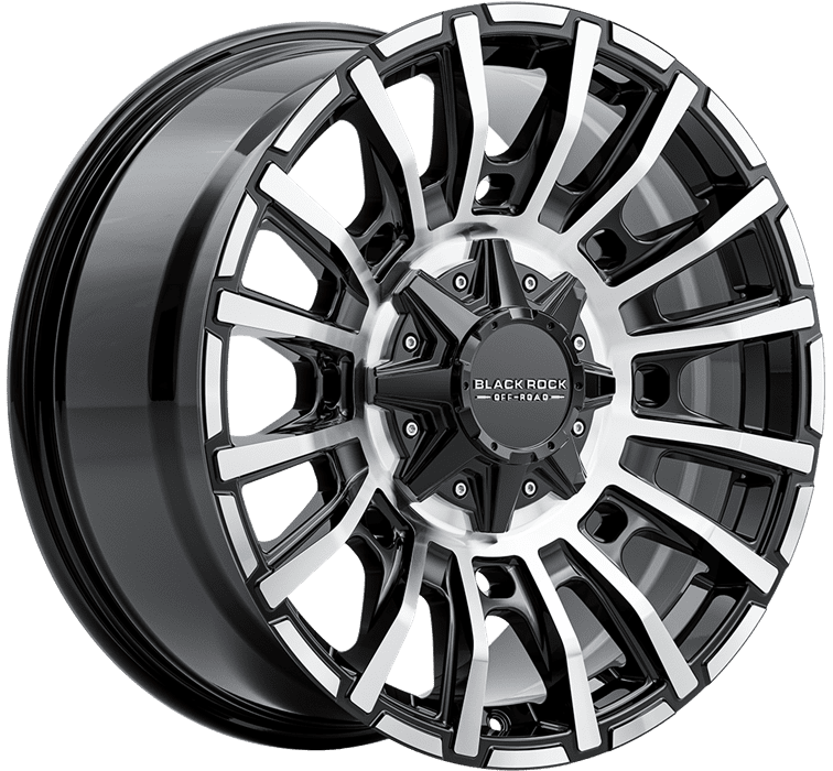 Black Rock Mayhem Gloss Black Machined Face