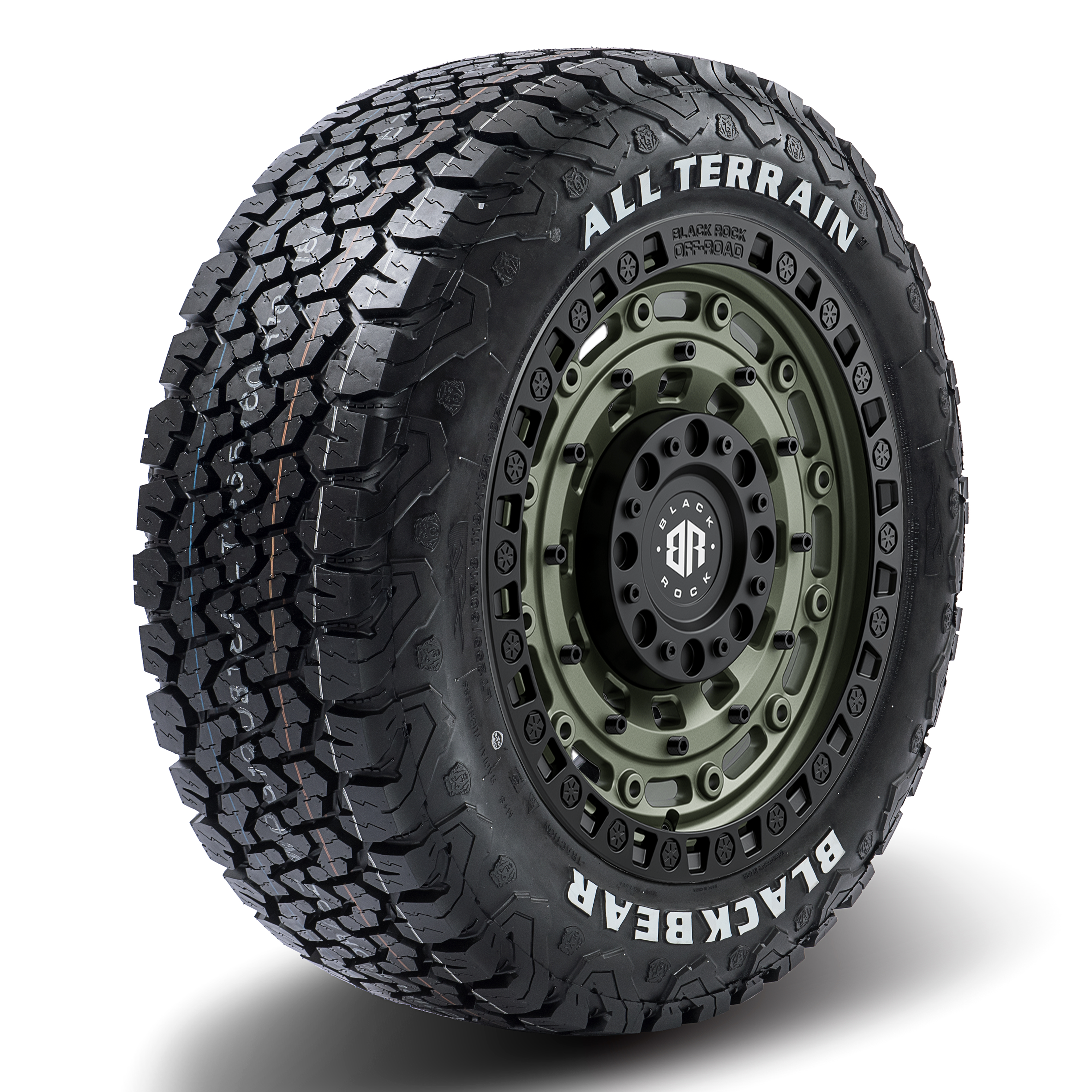 17x9 Black Rock Military WHEEL & TYRE PACKAGE (set of 4)