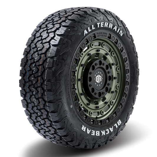 17x9 Black Rock Military WHEEL & TYRE PACKAGE (set of 4)