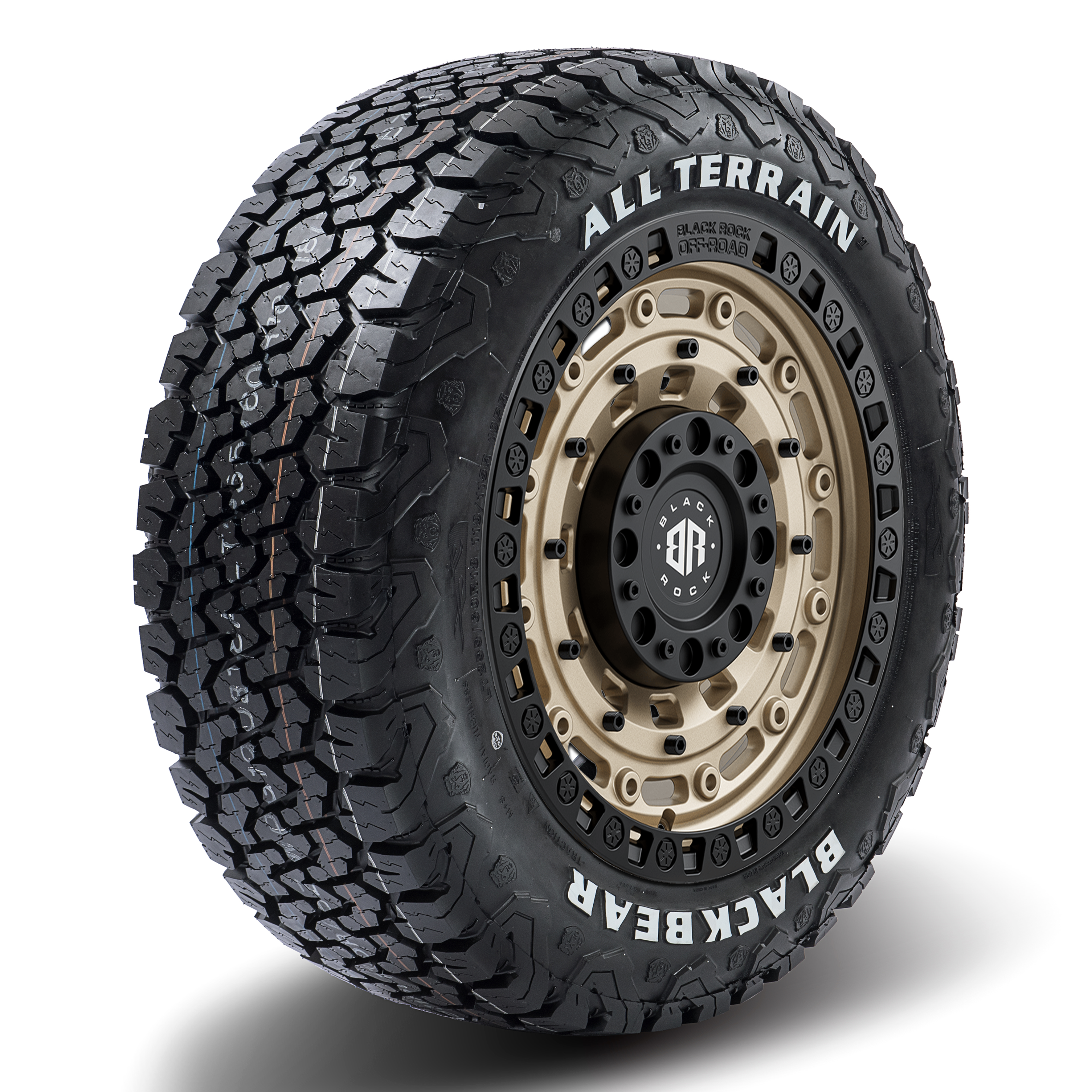 17x9 Black Rock Military WHEEL & TYRE PACKAGE (set of 4)