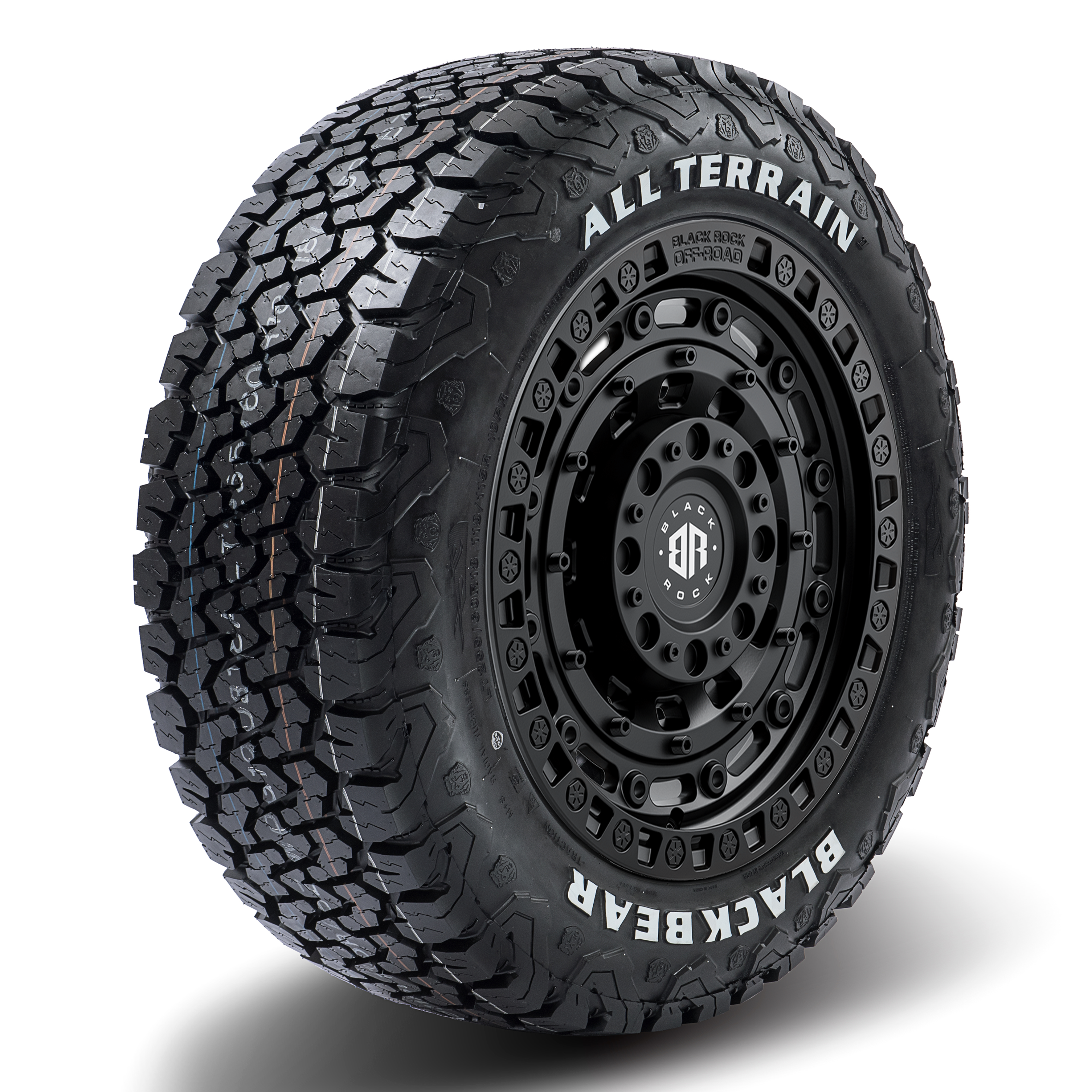 17x9 Black Rock Military WHEEL & TYRE PACKAGE (set of 4)