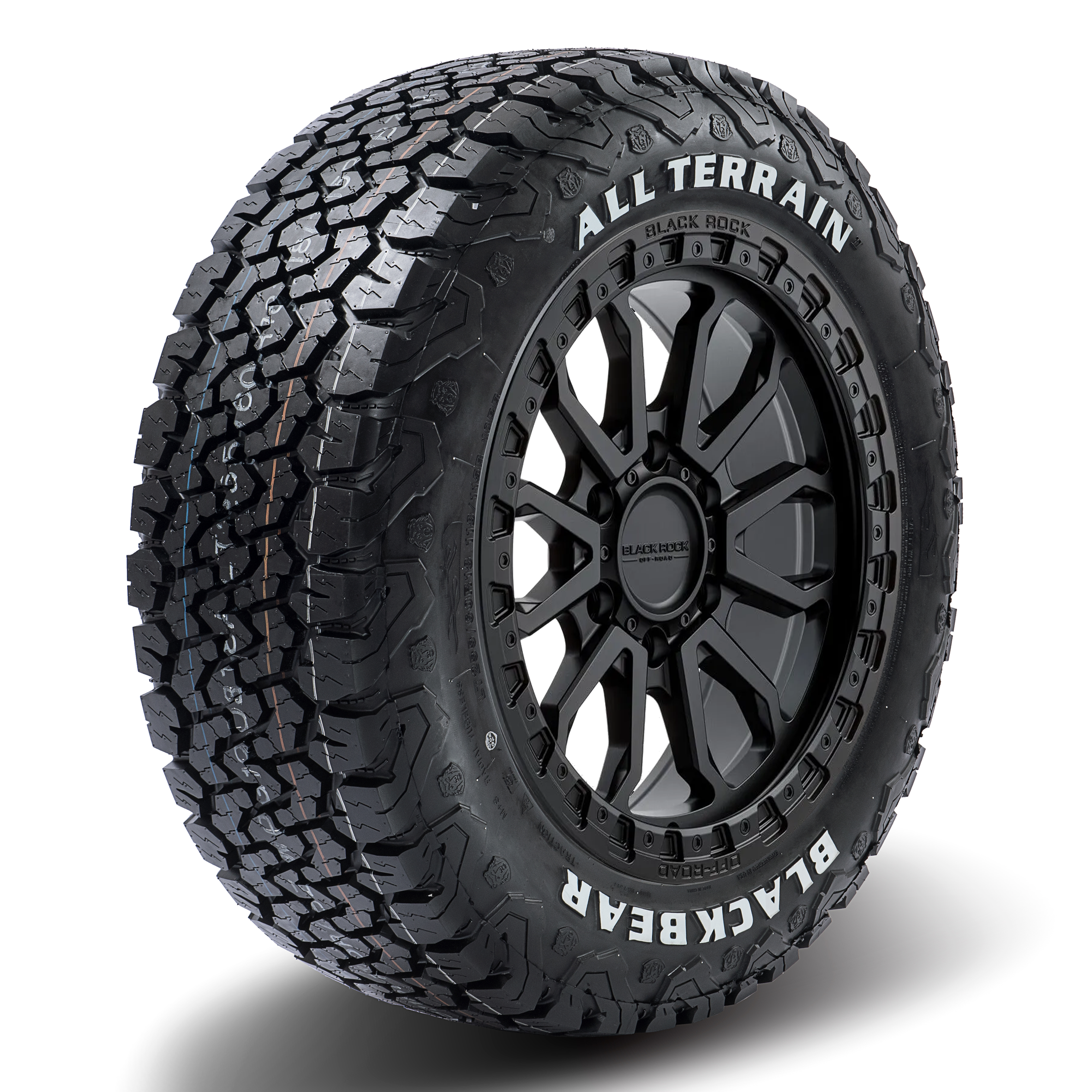 Black Rock Cobra Satin Black 17X9 6X139.7 WHEEL & TYRE PACKAGE