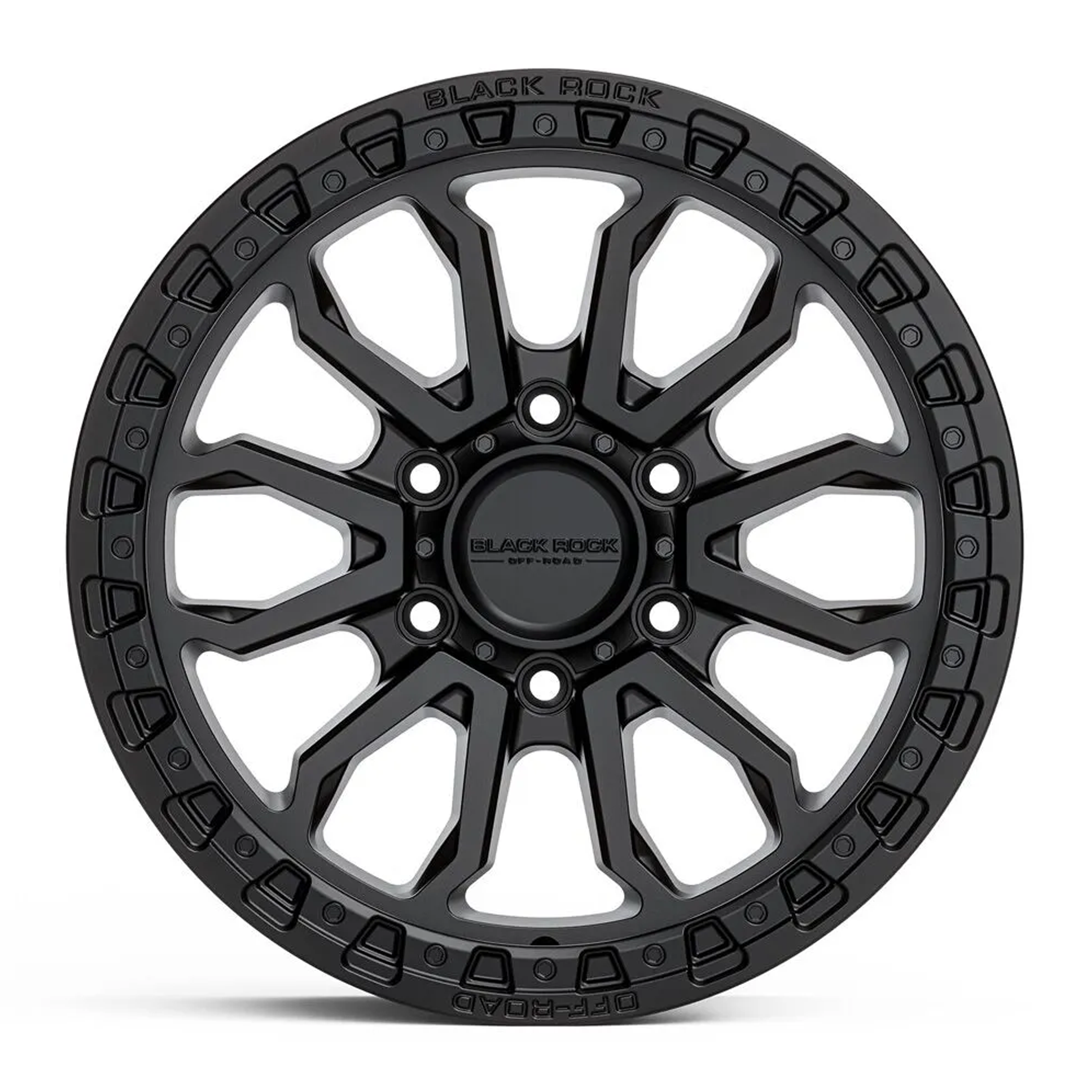 Black Rock Cobra Satin Black 17X9 6X139.7 WHEEL & TYRE PACKAGE