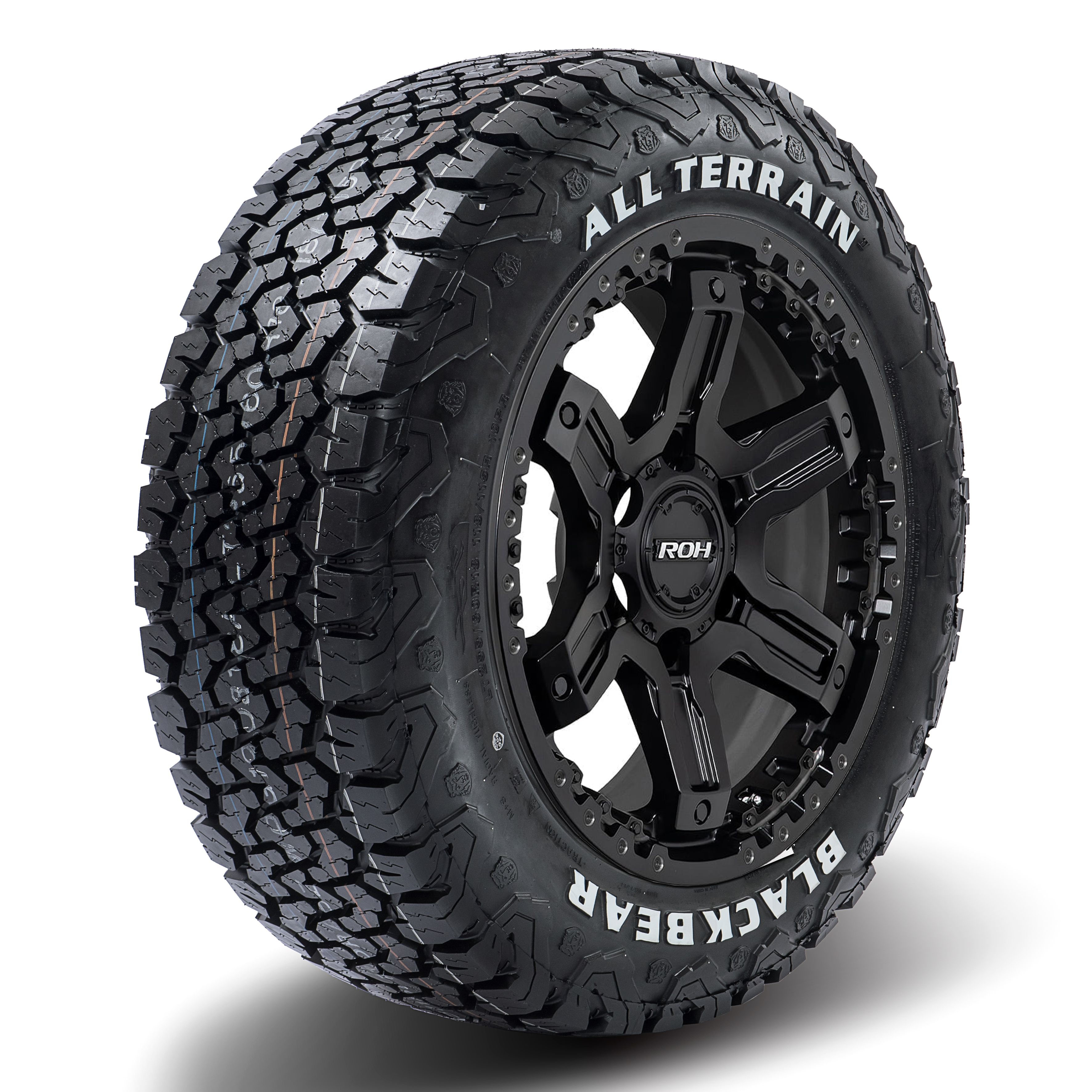 ROH Rock 6 Matt Black WHEEL & TYRE PACKAGE (set of 4)