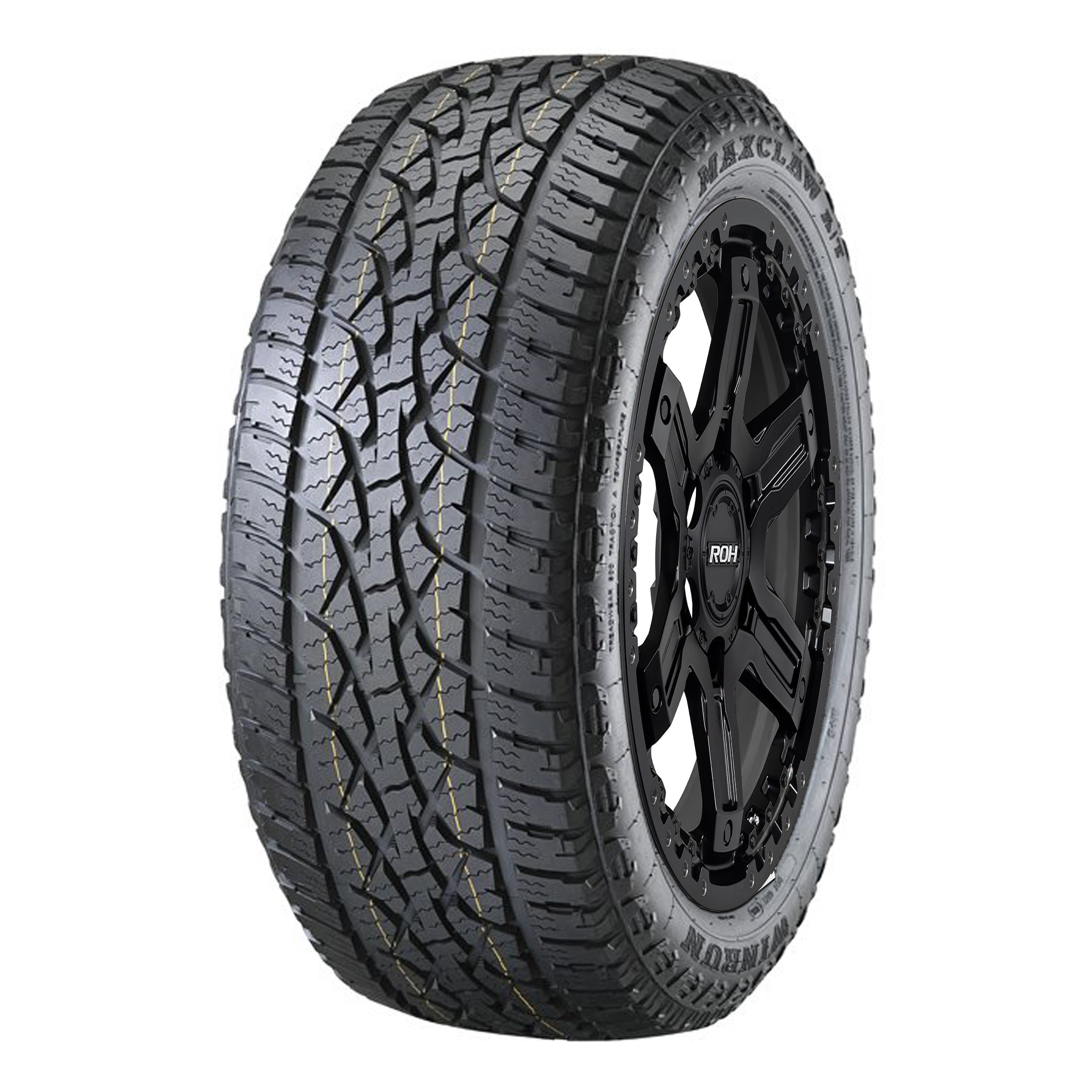 ROH Rock 6 Matt Black WHEEL & TYRE PACKAGE (set of 4)