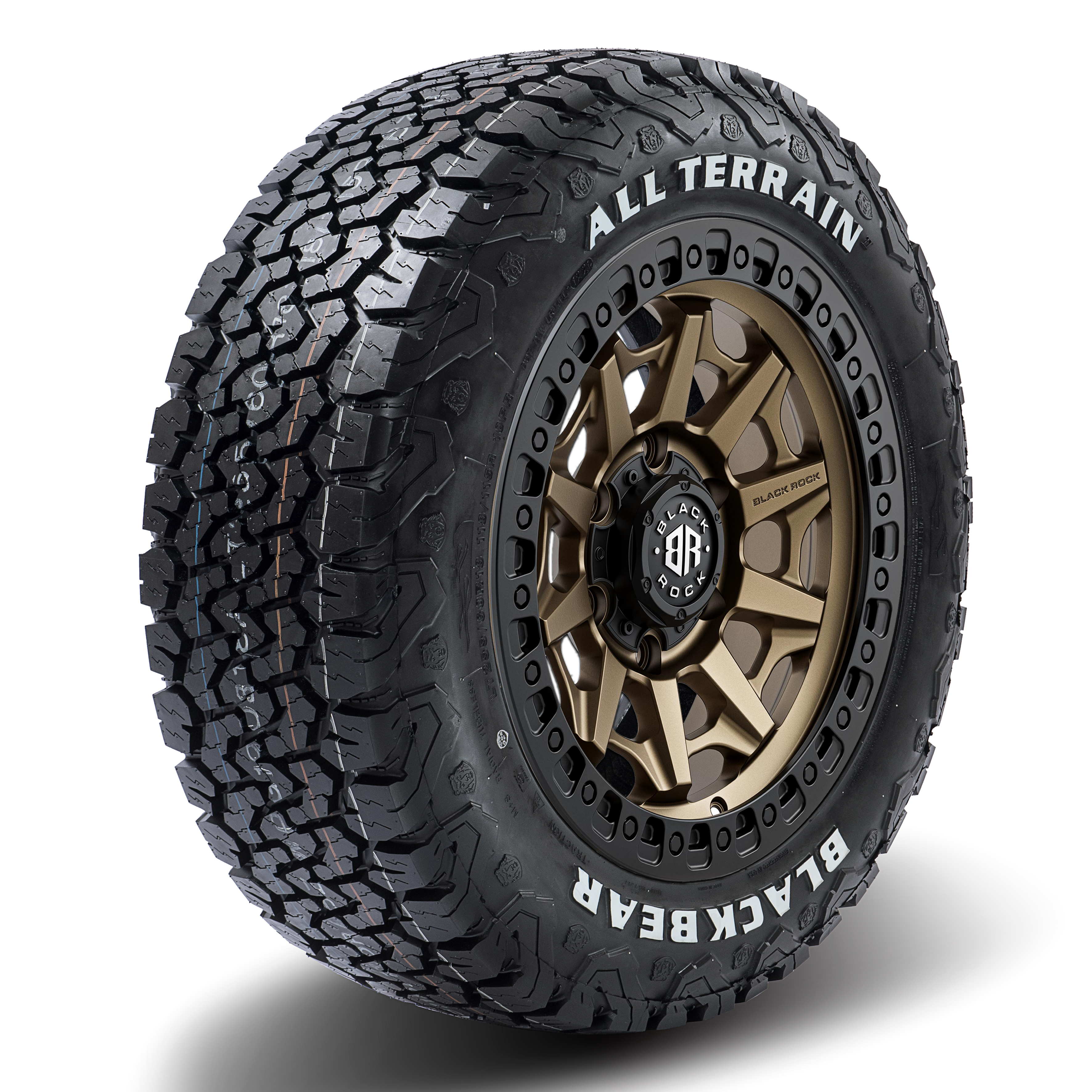 Black Rock Cage Dark Bronze Black Ring 17X9 6X139.7 +12 WHEEL & TYRE PACKAGE