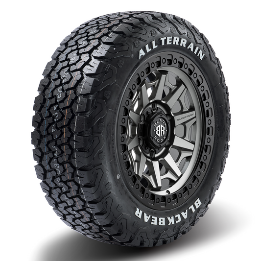 Black Rock Cage Gloss Black Tinted 18X9 6X139.7 +18 WHEEL & TYRE PACKAGE