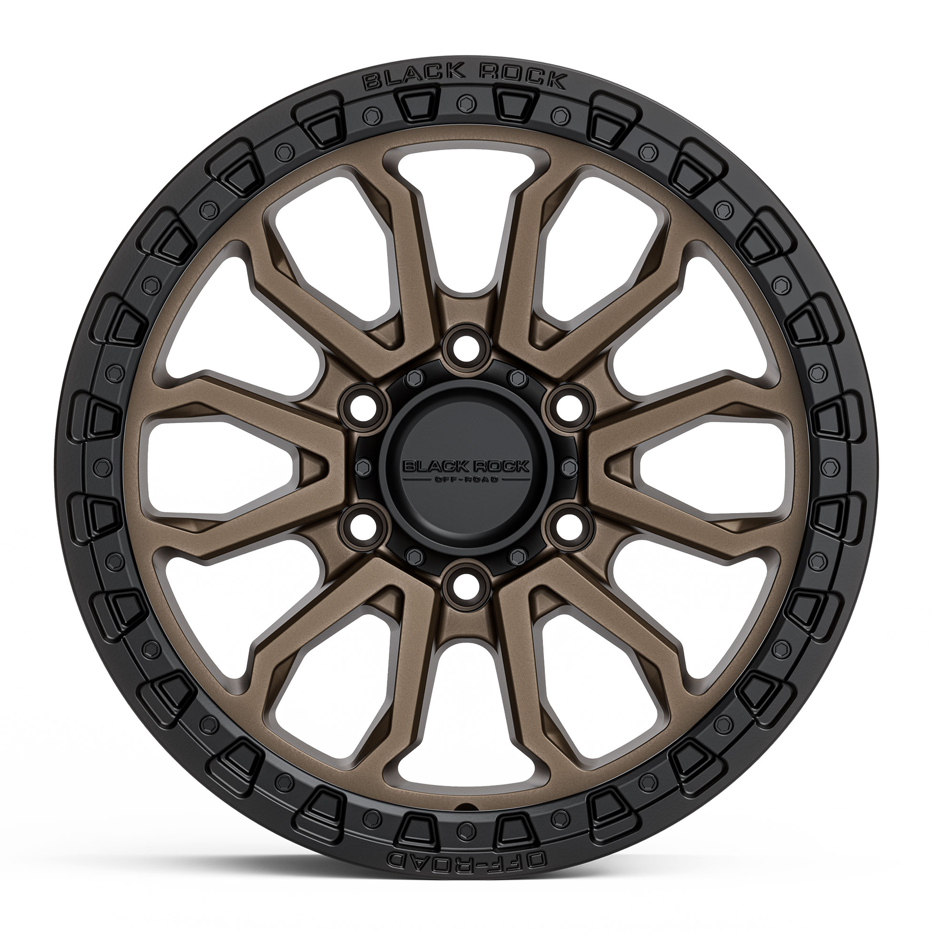 Black Rock Cobra Dark Bronze Black Ring 17X9 6X139.7 WHEEL & TYRE PACKAGE