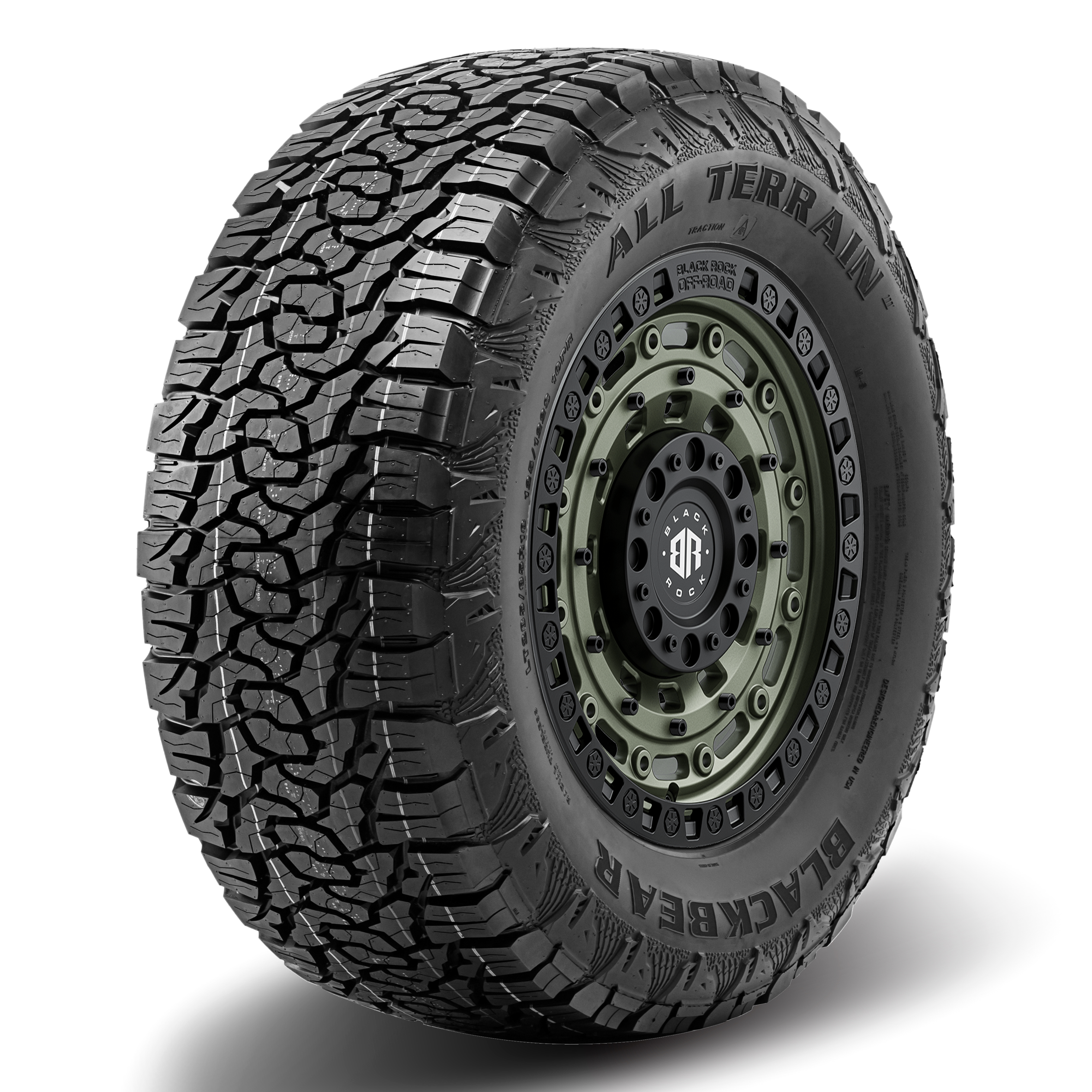 17x9 Black Rock Military WHEEL & TYRE PACKAGE (set of 4)