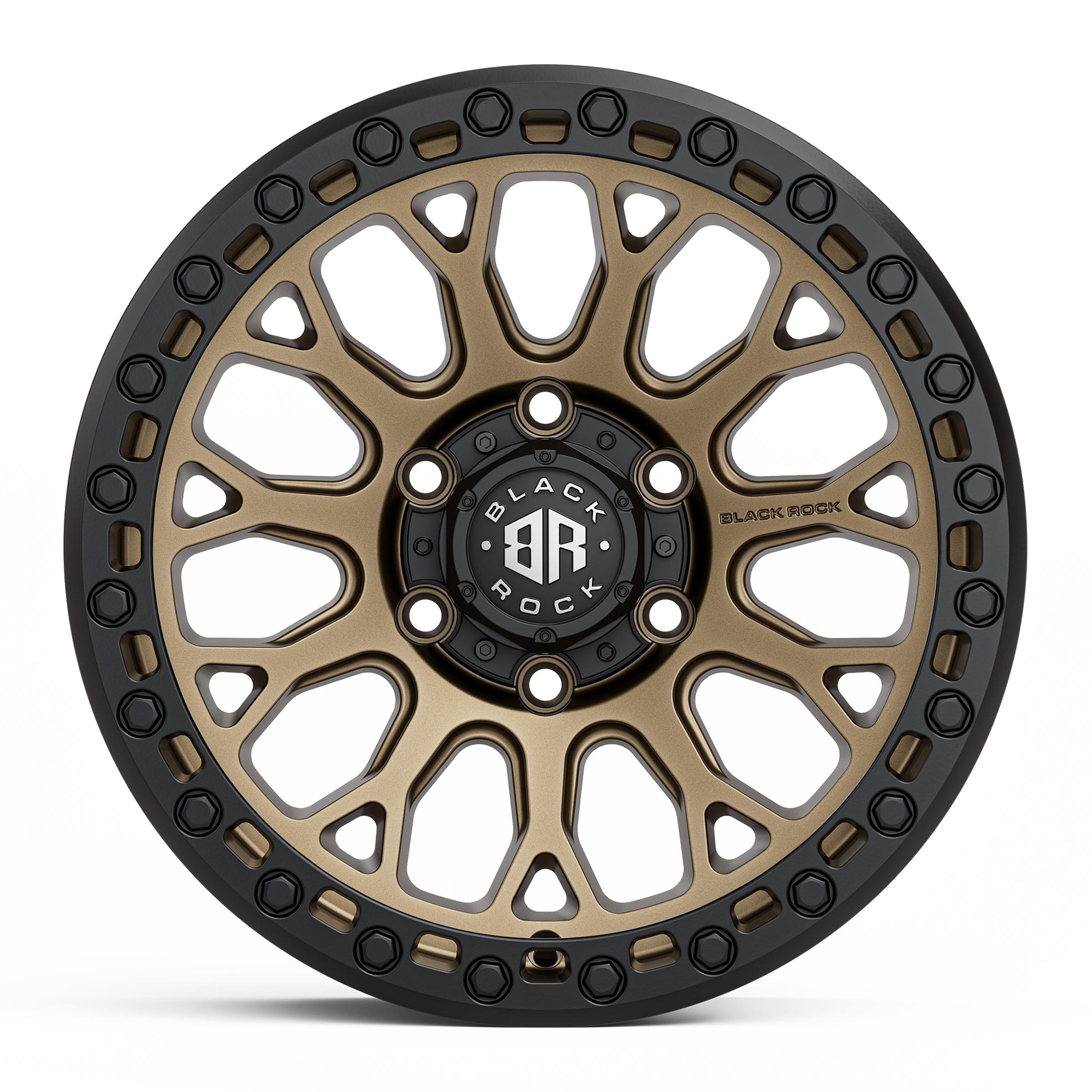 Black Rock Spider Dark Bronze Black Ring 17X9 6X139.7 +12 WHEEL & TYRE PACKAGE