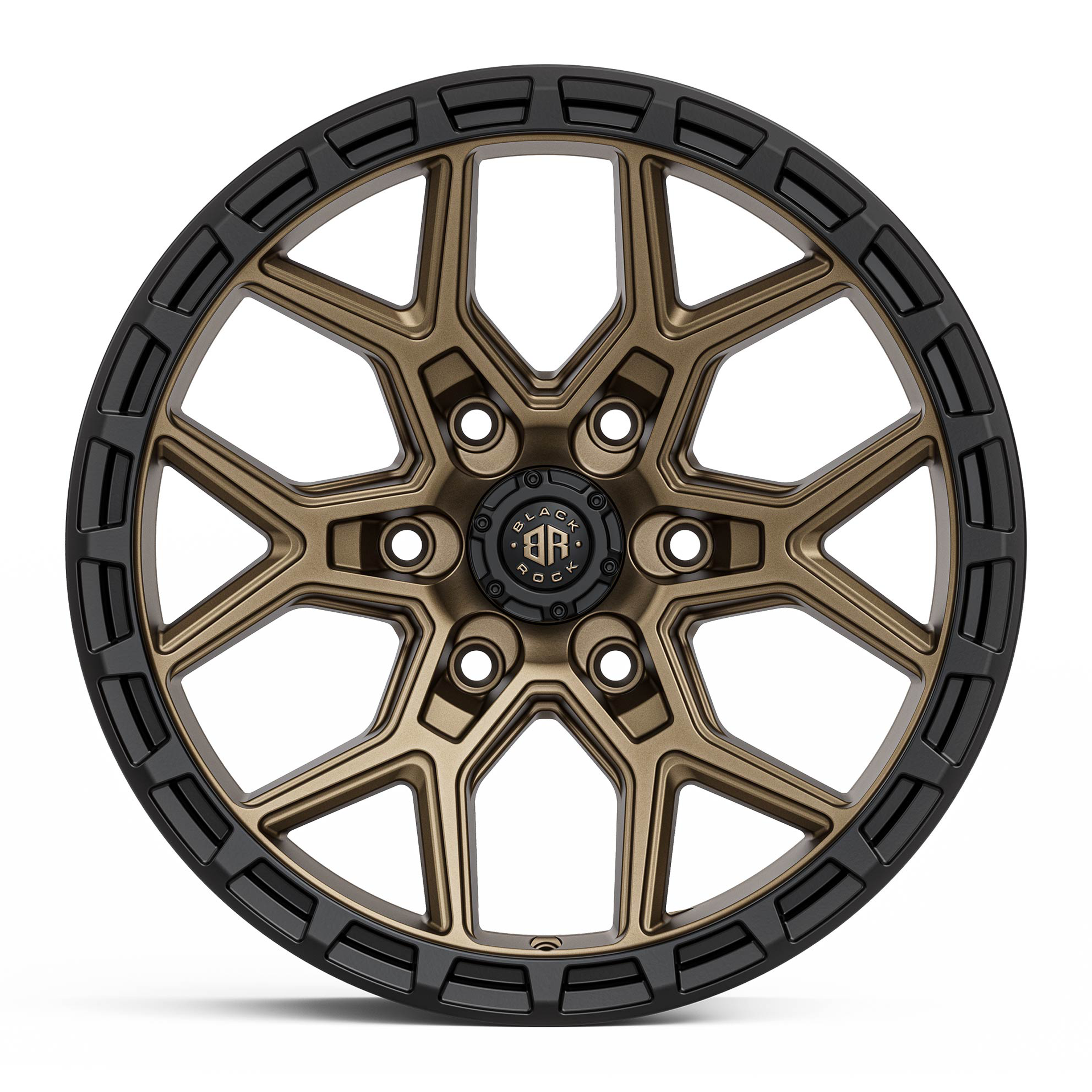 Black Rock Viper Dark Bronze Black Ring 17X9 6X139.7 +12 WHEEL & TYRE PACKAGE