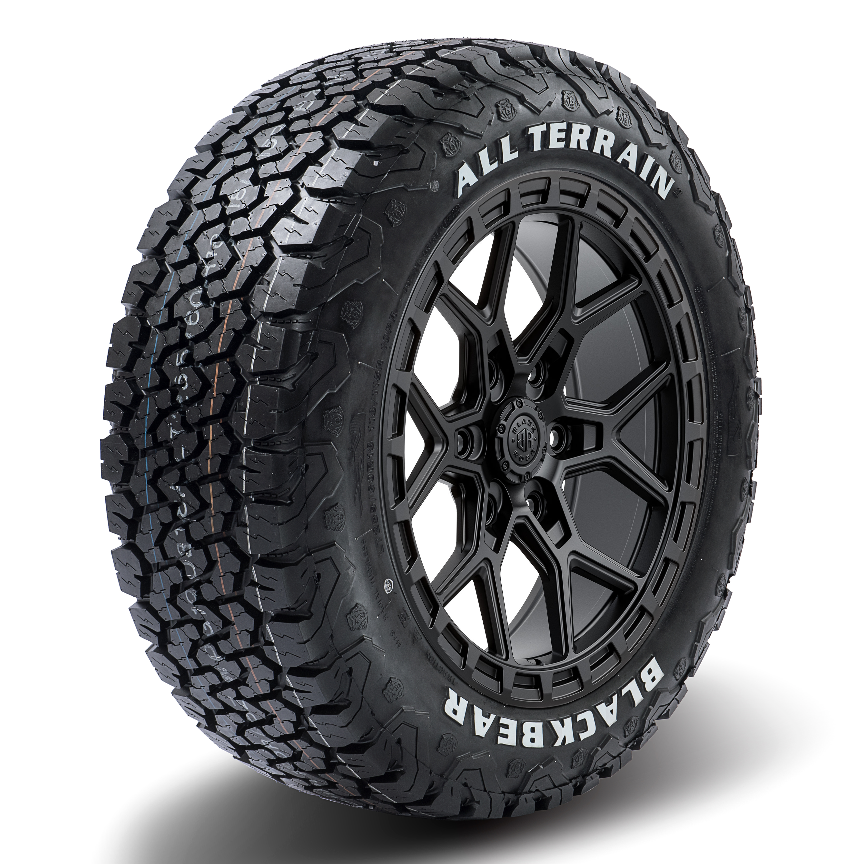 Black Rock Viper Satin Black 17X9 6X139.7 +12 WHEEL & TYRE PACKAGE