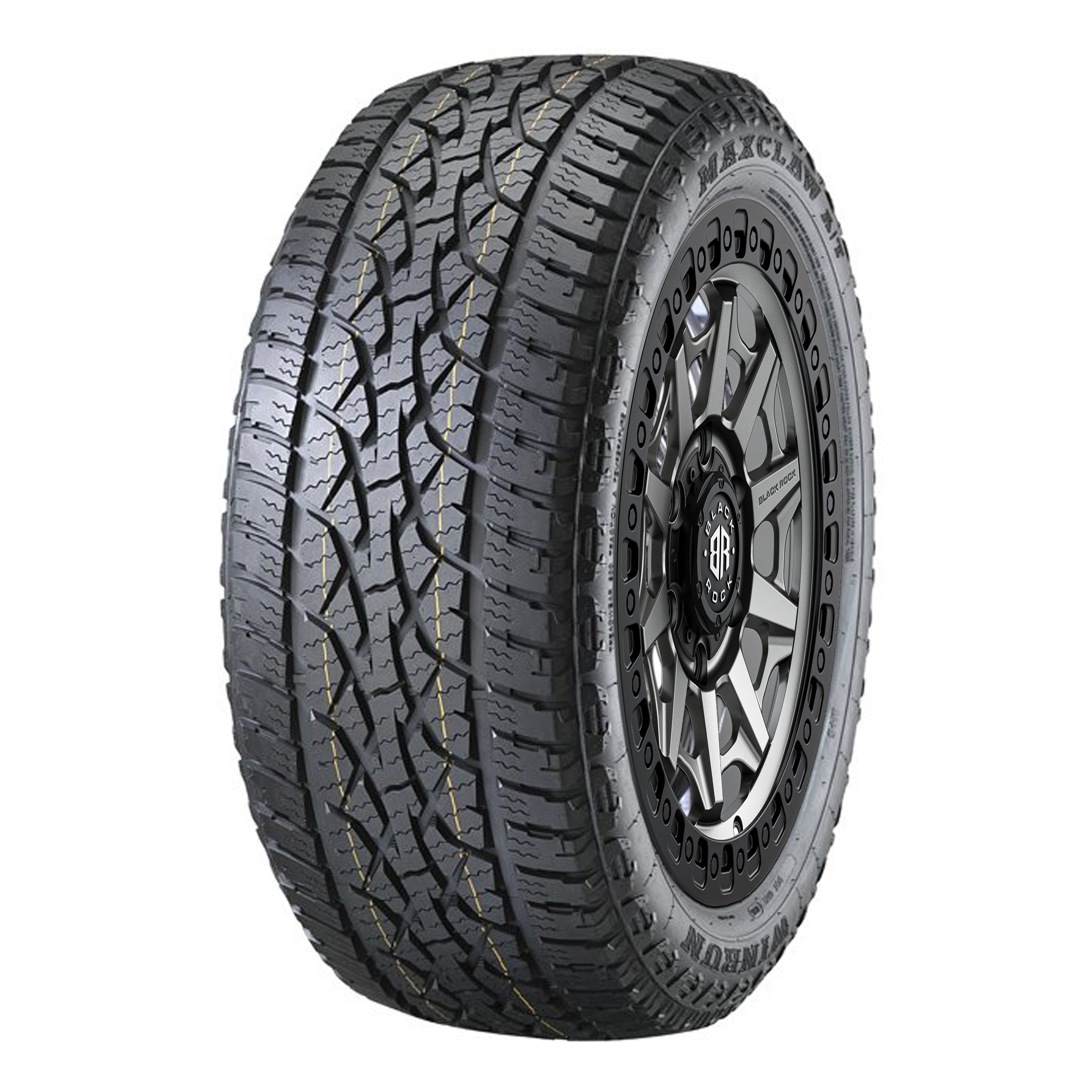 Black Rock Cage Gloss Black Tinted 18X9 6X139.7 +18 WHEEL & TYRE PACKAGE