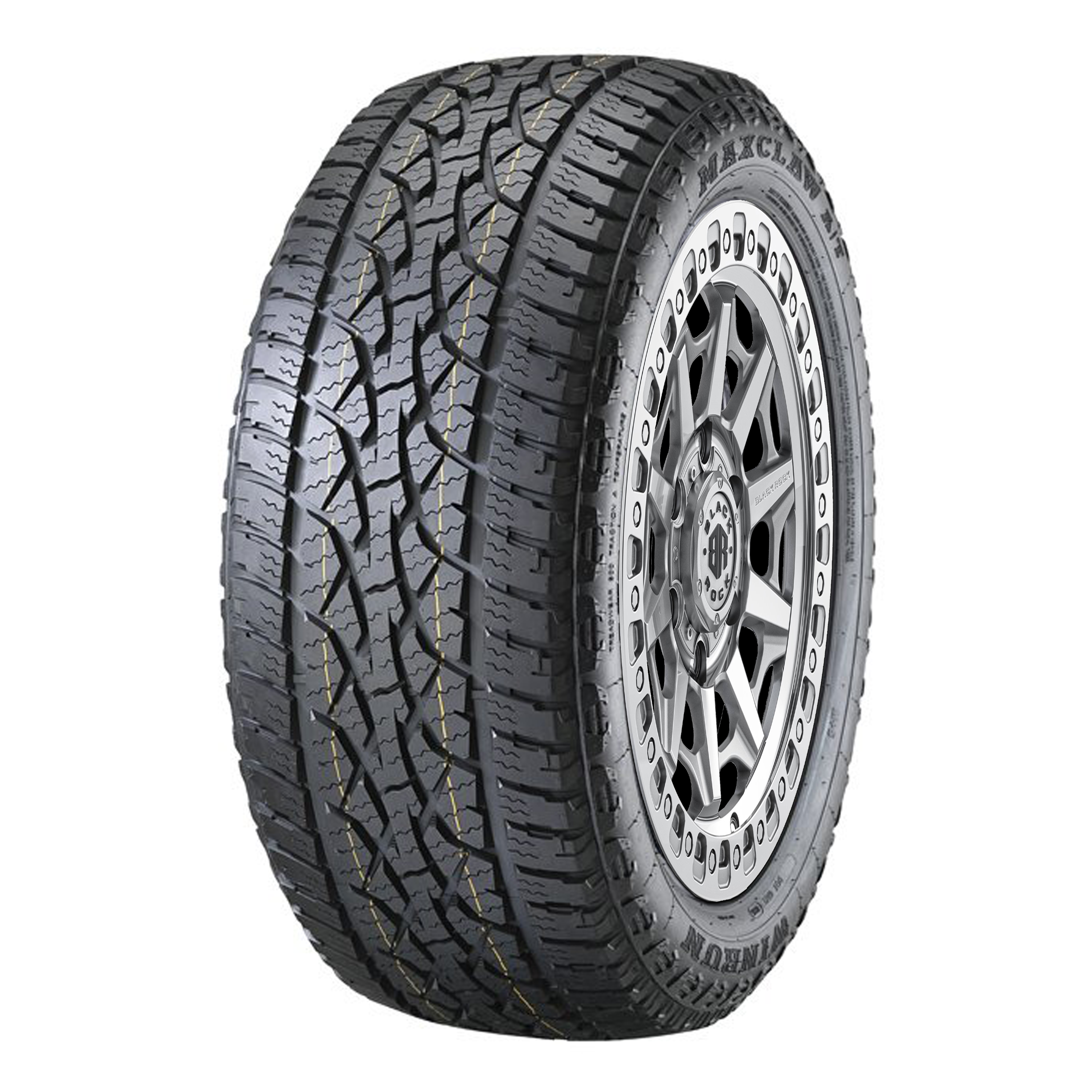 Black Rock Cage Silver Machined 17X9 6X139.7 +12 WHEEL & TYRE PACKAGE