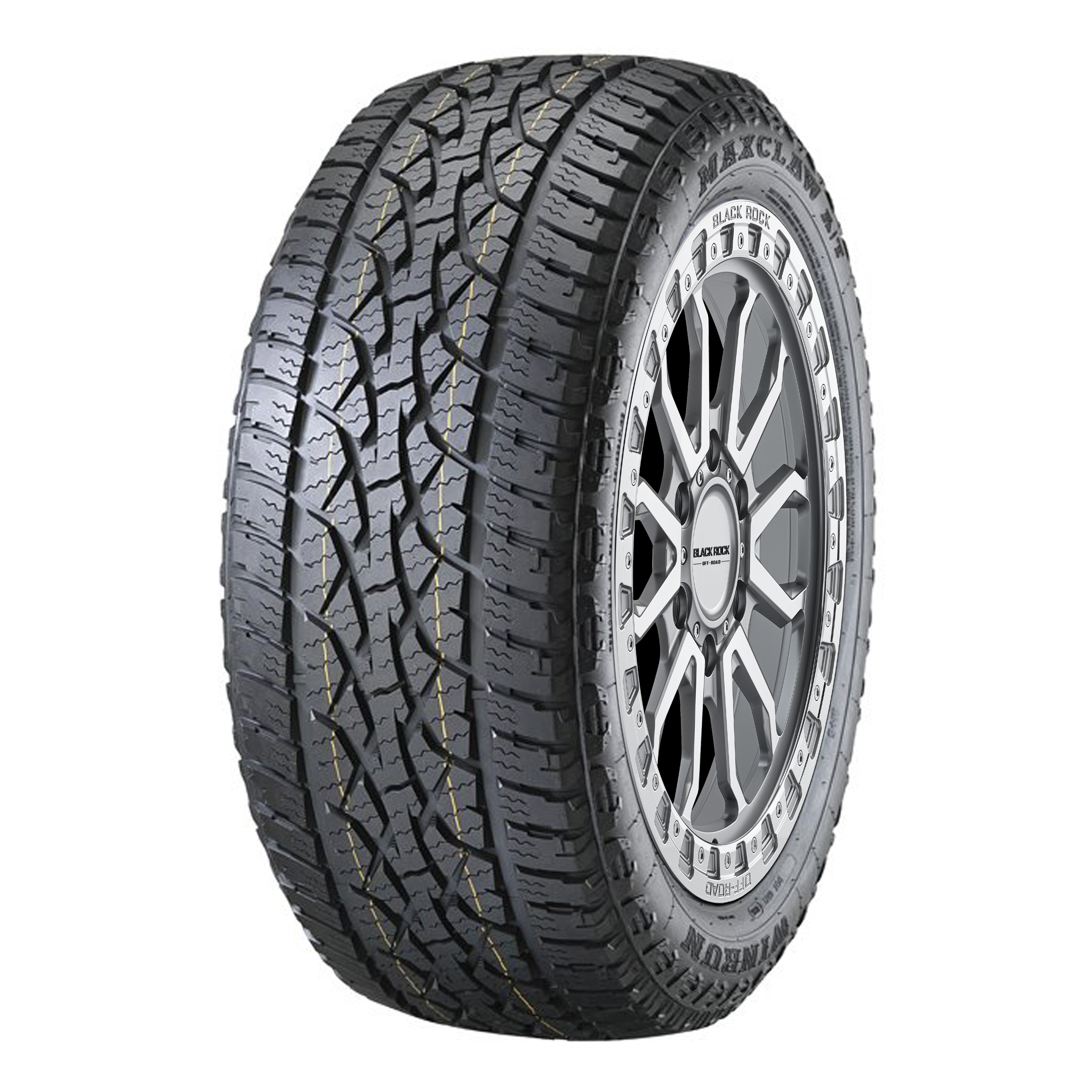 Black Rock Cobra Silver Machined 17X9 6X139.7 WHEEL & TYRE PACKAGE