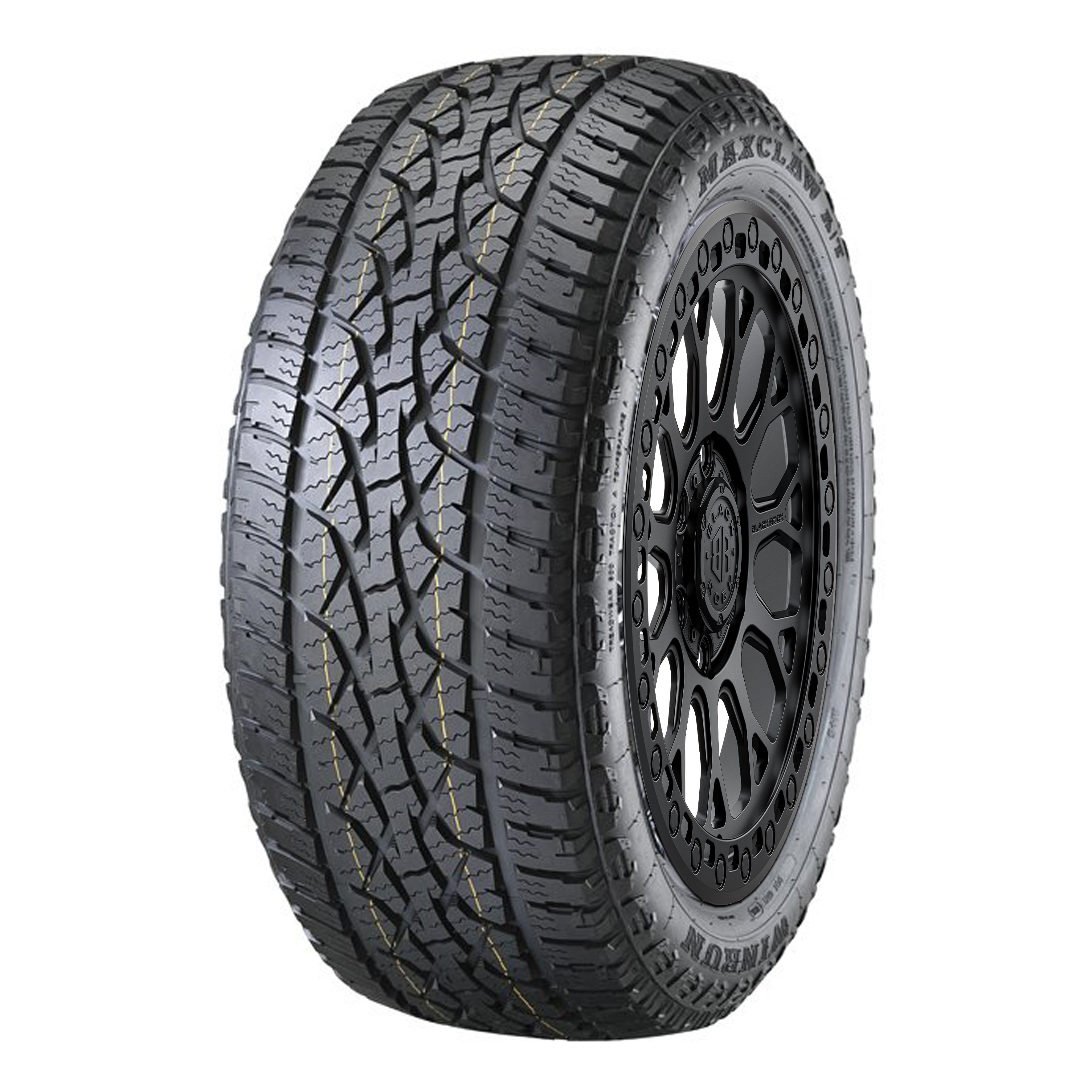 Black Rock Spider Satin Black 17X9 6X139.7 +12 WHEEL & TYRE PACKAGE