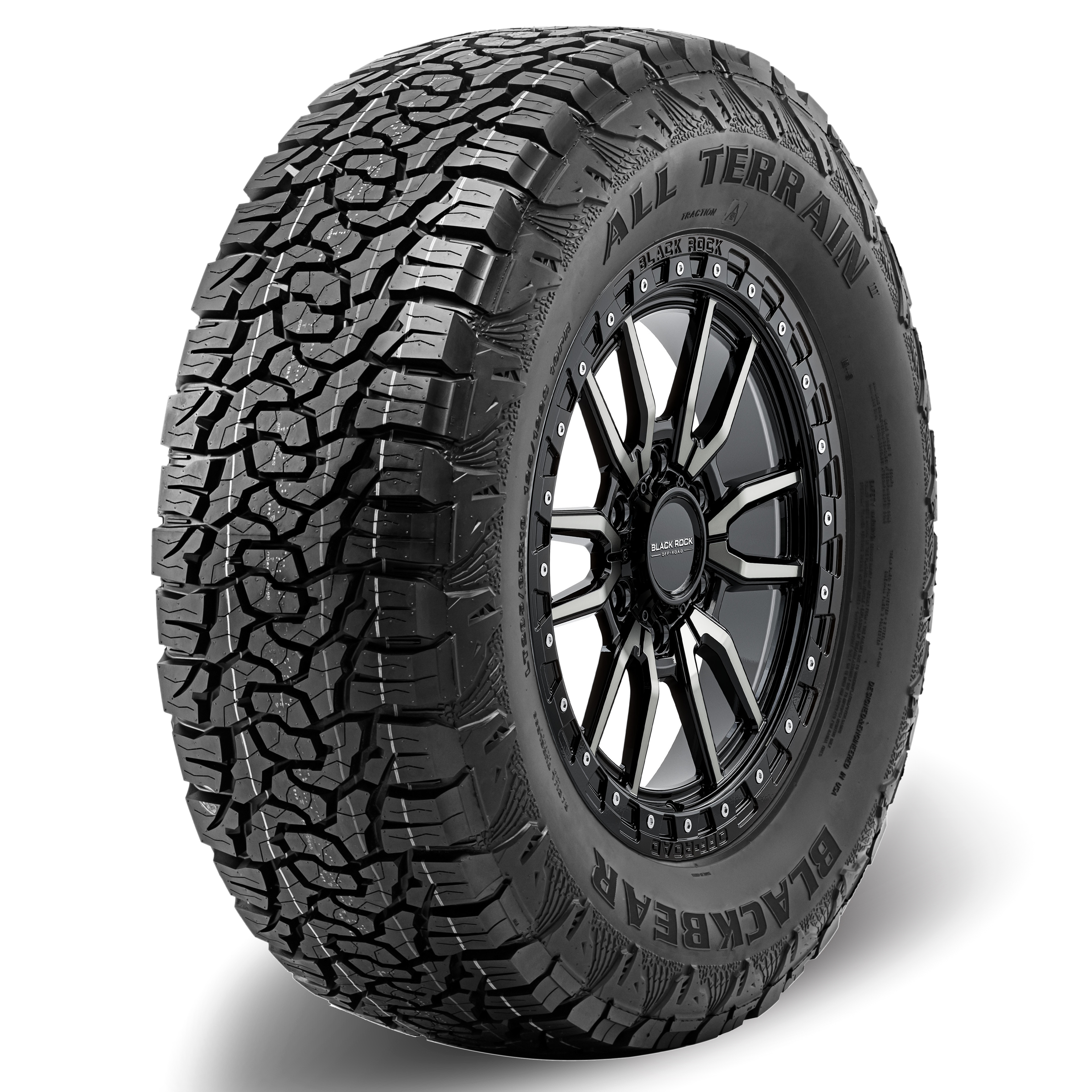 Black Rock Rambler 20x9 6X139.7 +30 WHEEL & TYRE PACKAGE
