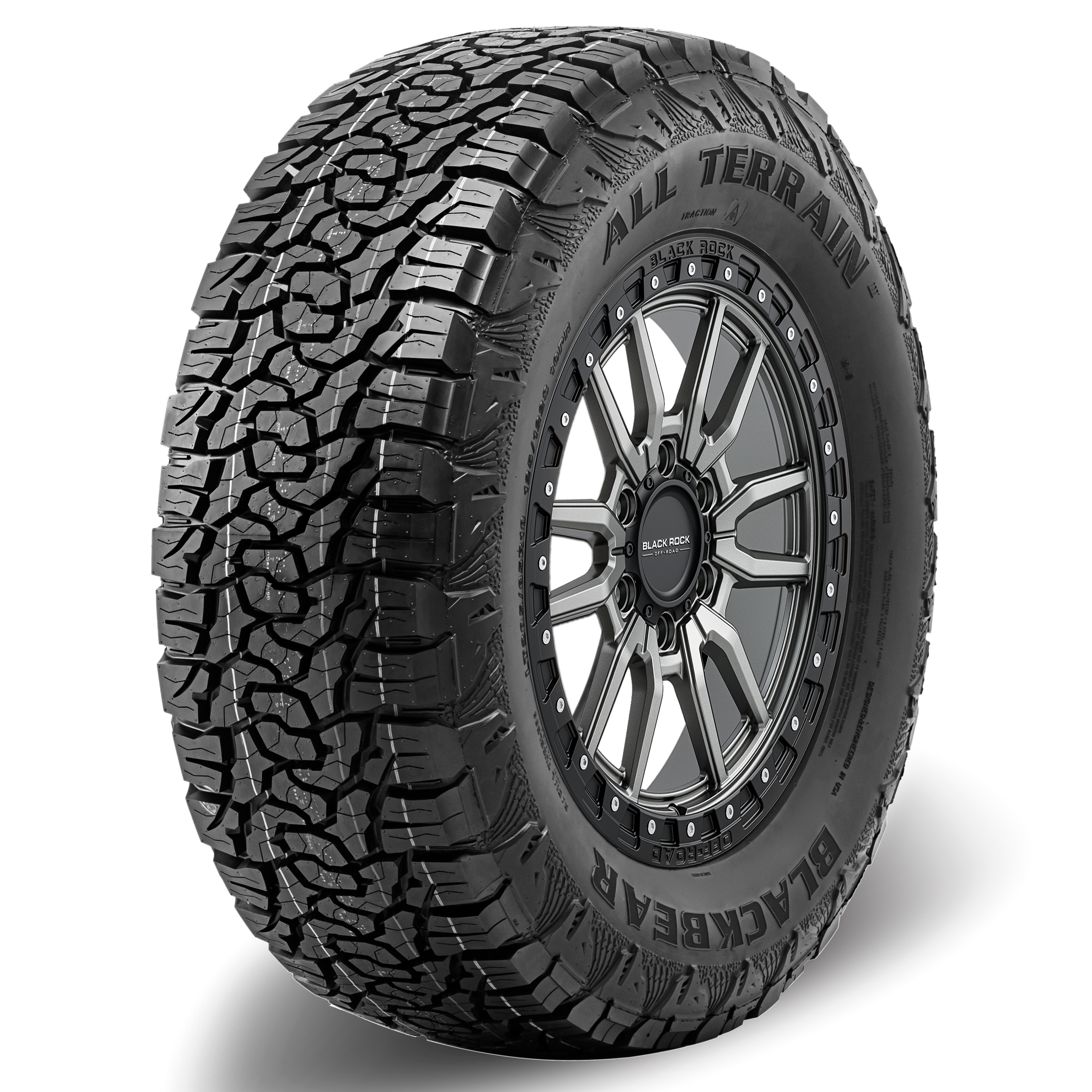 Black Rock Rambler 17X8.5 6X139.7 +30 WHEEL & TYRE PACKAGE