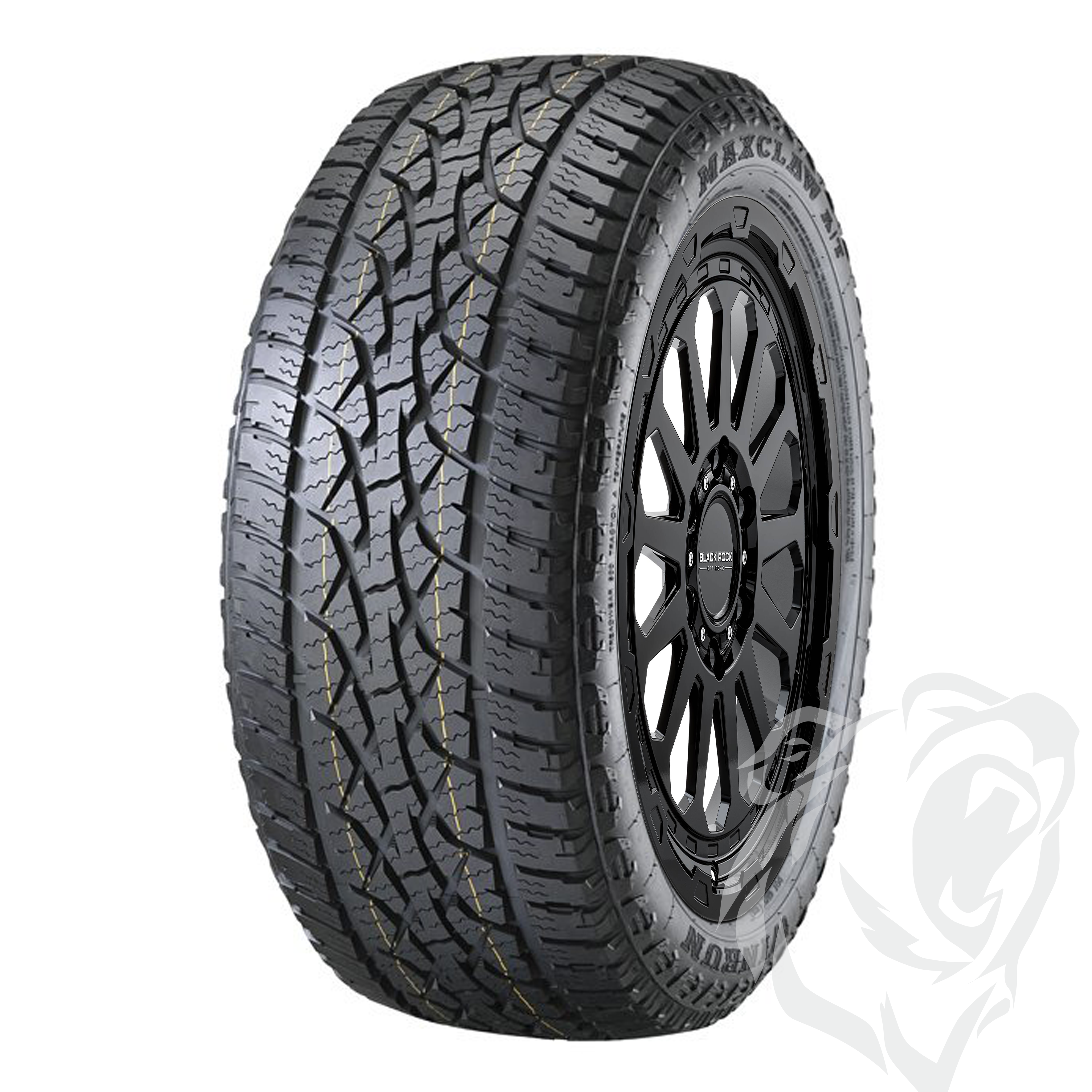 Black Rock Prime Gloss Black 18X9 6X139.7 +15 WHEEL & TYRE PACKAGE