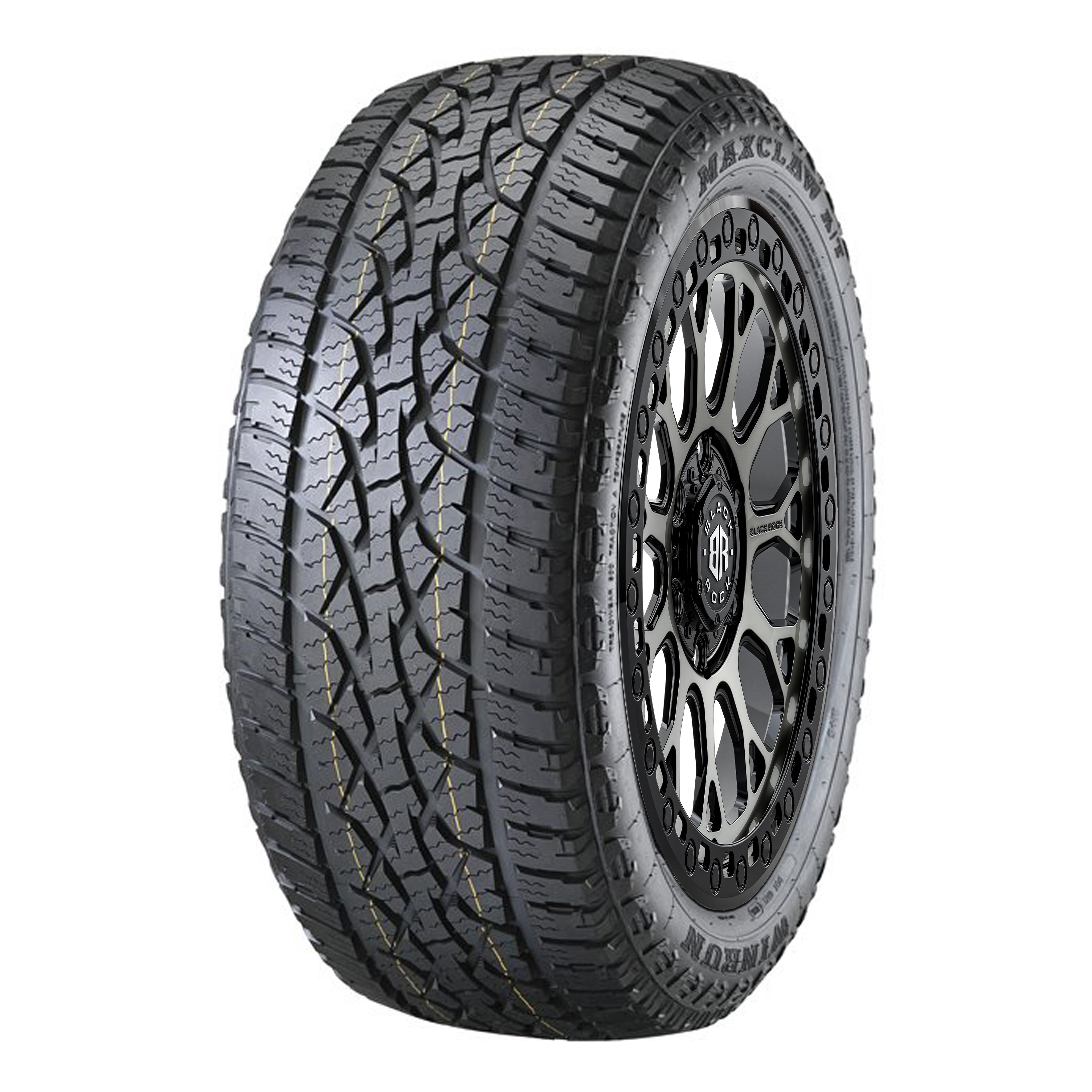 Black Rock Spider Gloss Black Tinted 18X9 6X139.7 +35 WHEEL & TYRE PACKAGE