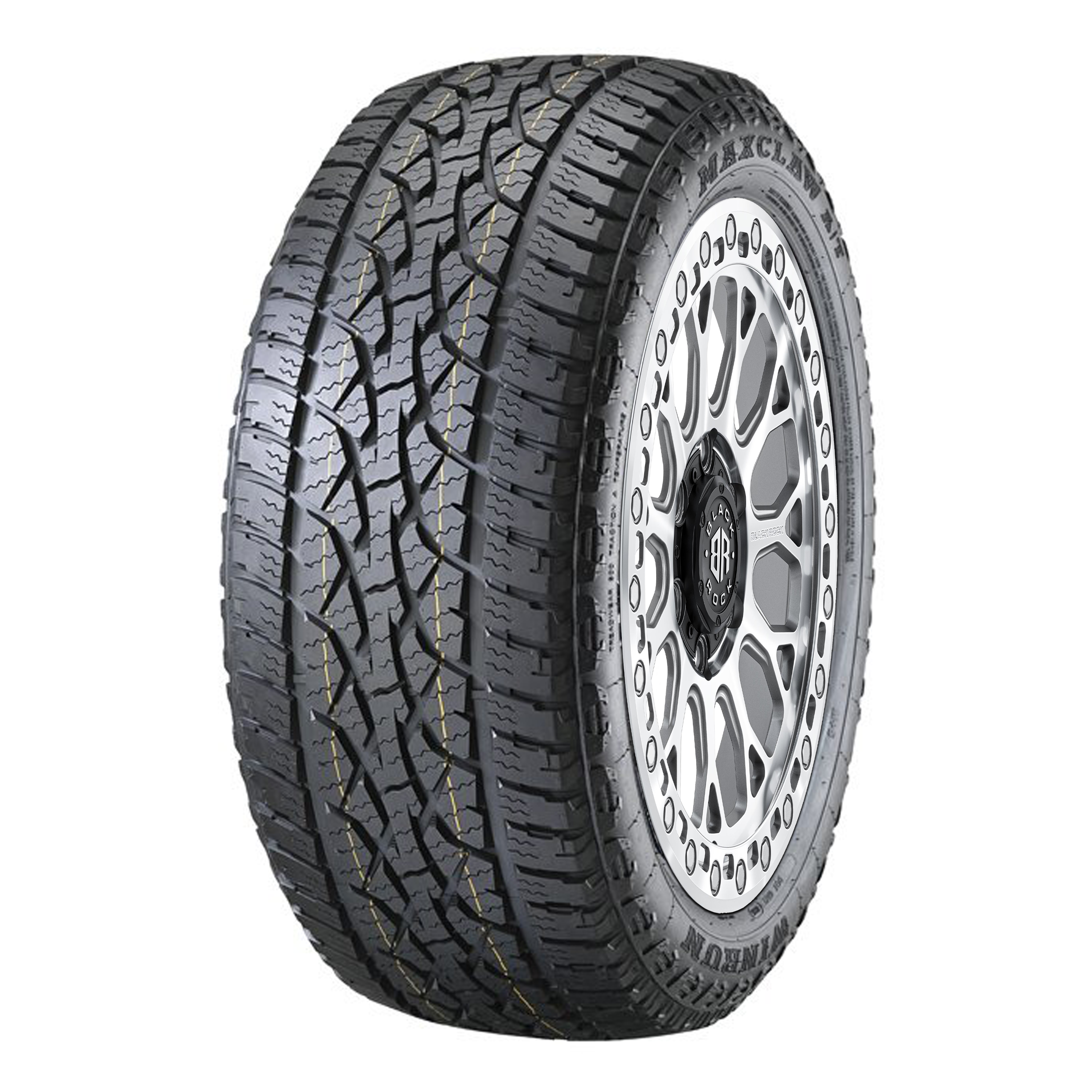 Black Rock Spider Silver Machined 18X9 6X139.7 +12, or +35 WHEEL & TYRE PACKAGE