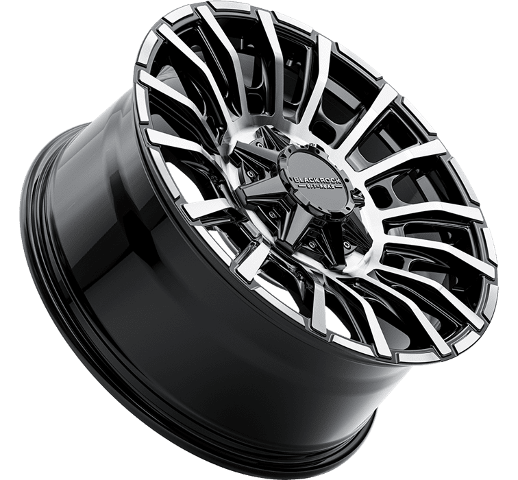 Black Rock Mayhem Gloss Black Machined Face
