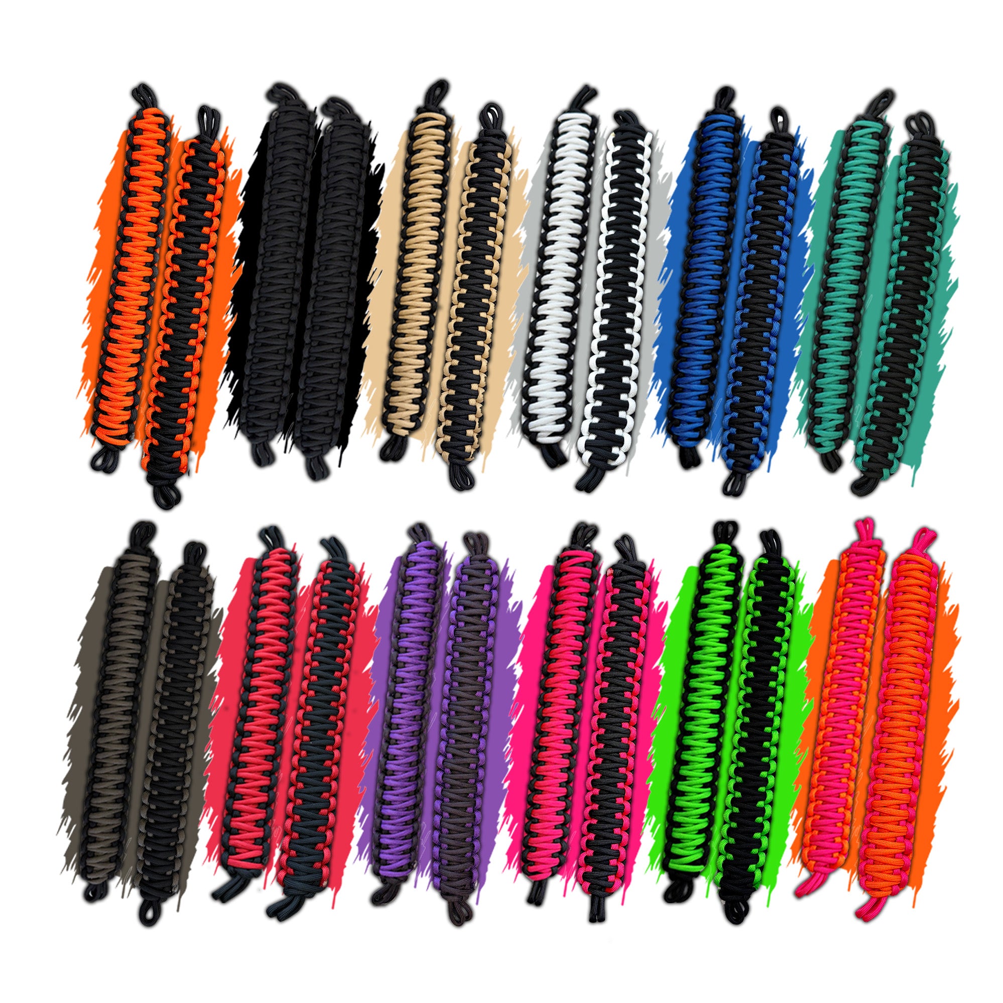 Graphite (Grey) & Black Paracord Grab Handles *NEW*