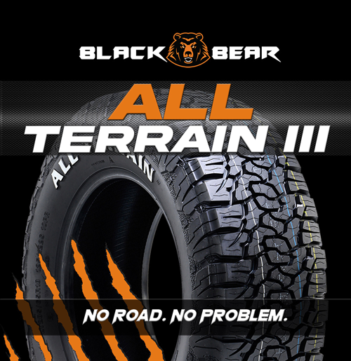 17" Wheel & Tyre package - 265/70R17 Black Bear Tyres & 17x9 6/139.7 Black Rock Spiders