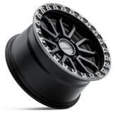 Black Rock Cobra Satin Black Gunmetal Grey Ring