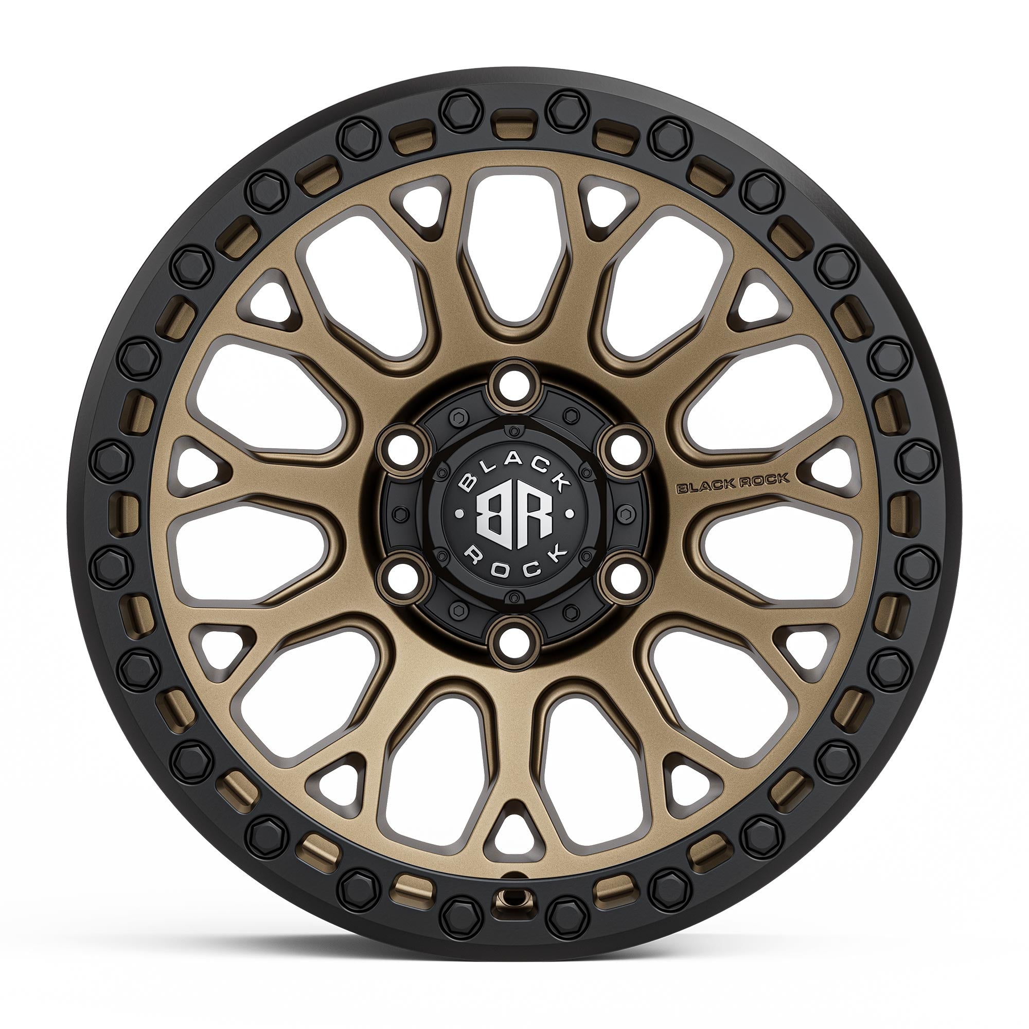 Black Rock Spider Dark Bronze Black Ring