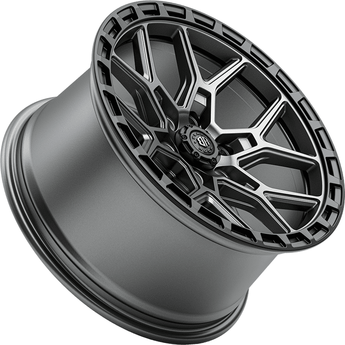 Black Rock Viper Gunmetal Grey Black Ring